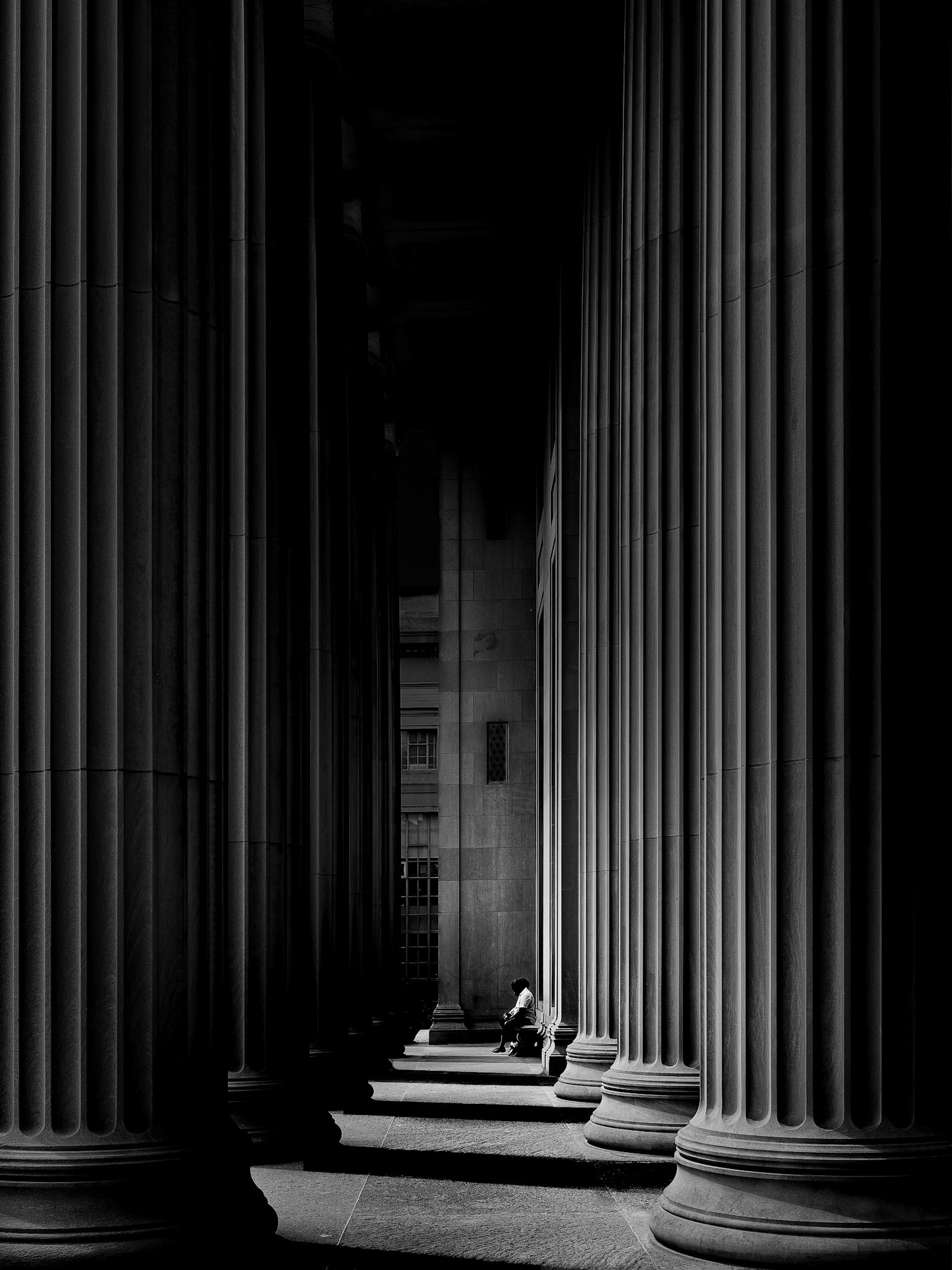 Resting among the Columns