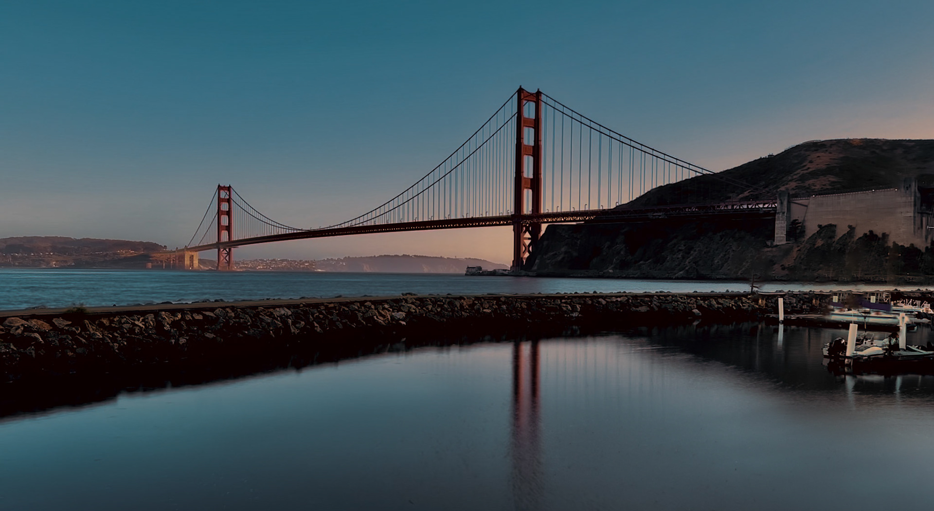 Golden Gate Bridge from Horseshoe Bay
