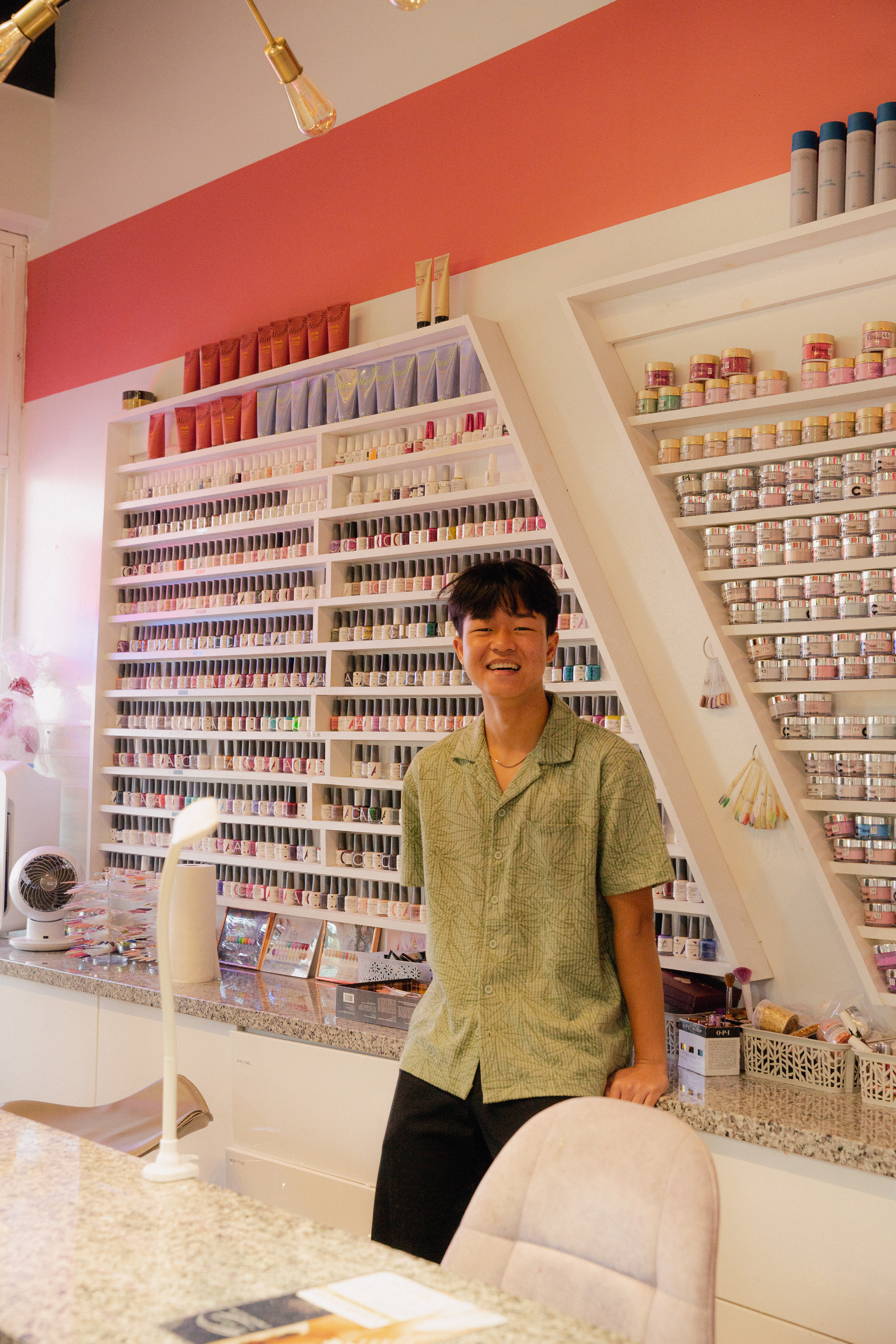 Wilson in Kahului, Mom's nail salon