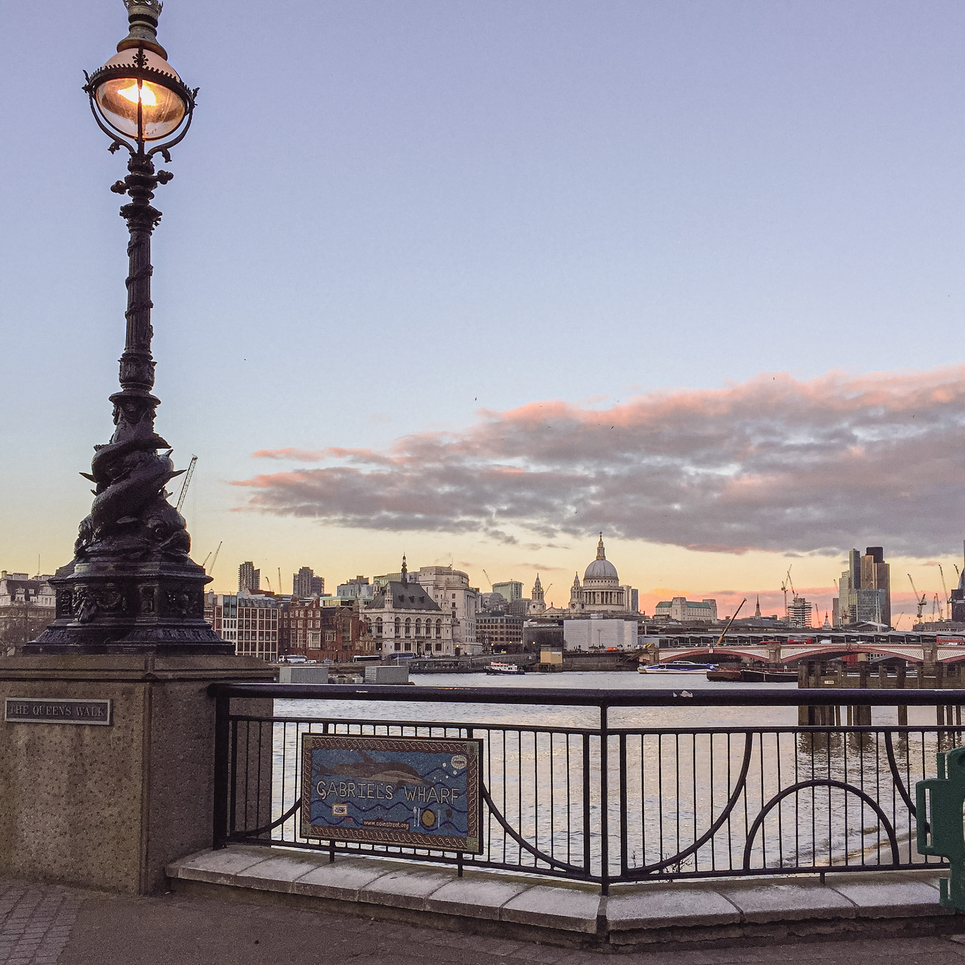 GABRIELS WHARF AT SUNSET TIME