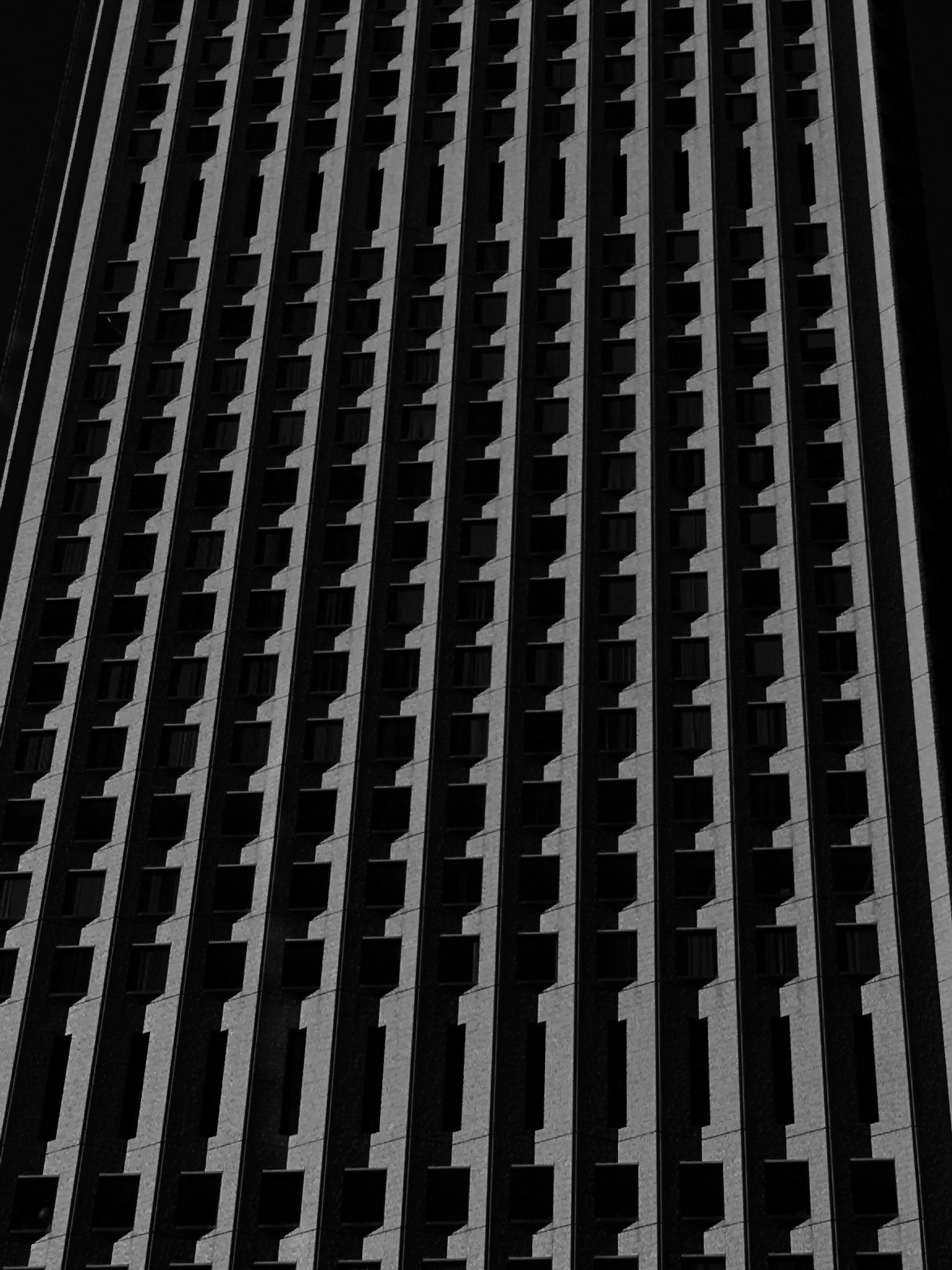 Full-frame shot of architecture details in black and white.