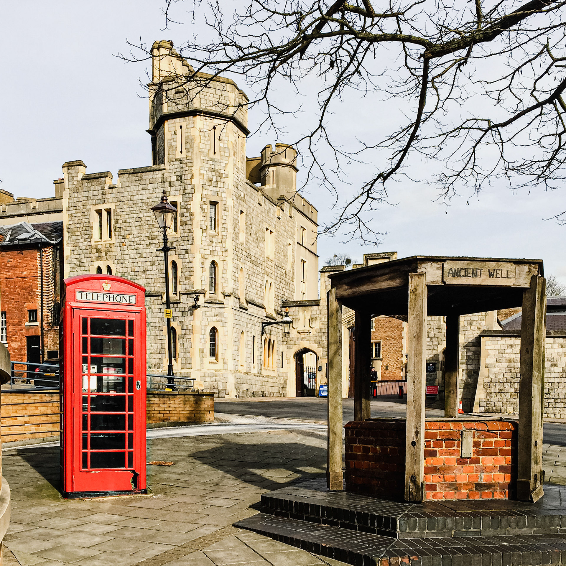 TELEPHONE BOX & ANCIENT WELL