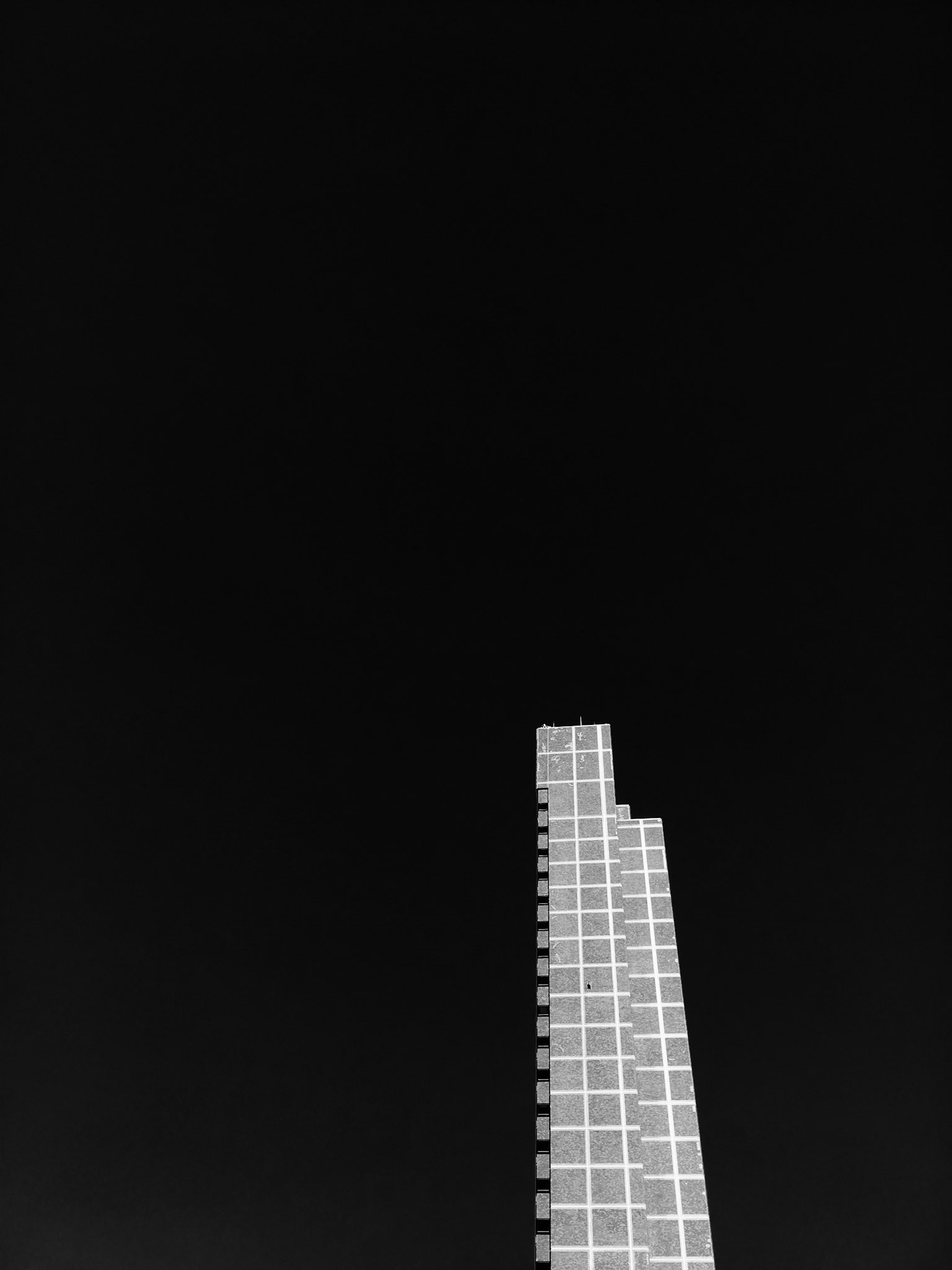 Full-frame shot of architecture details in black and white.