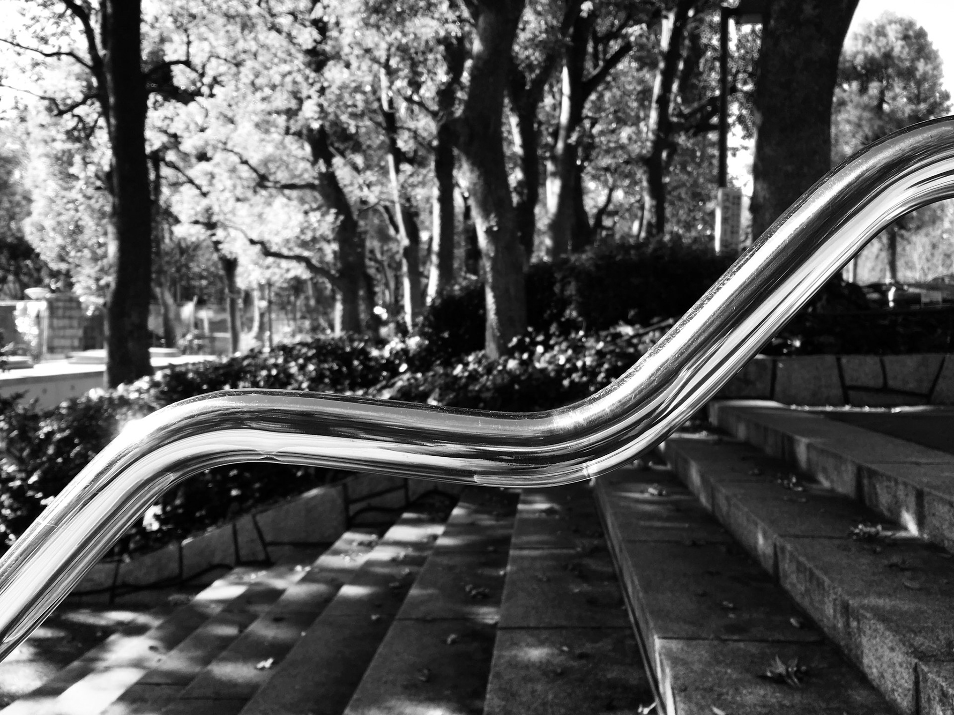 Full-frame shot of architecture details in black and white.