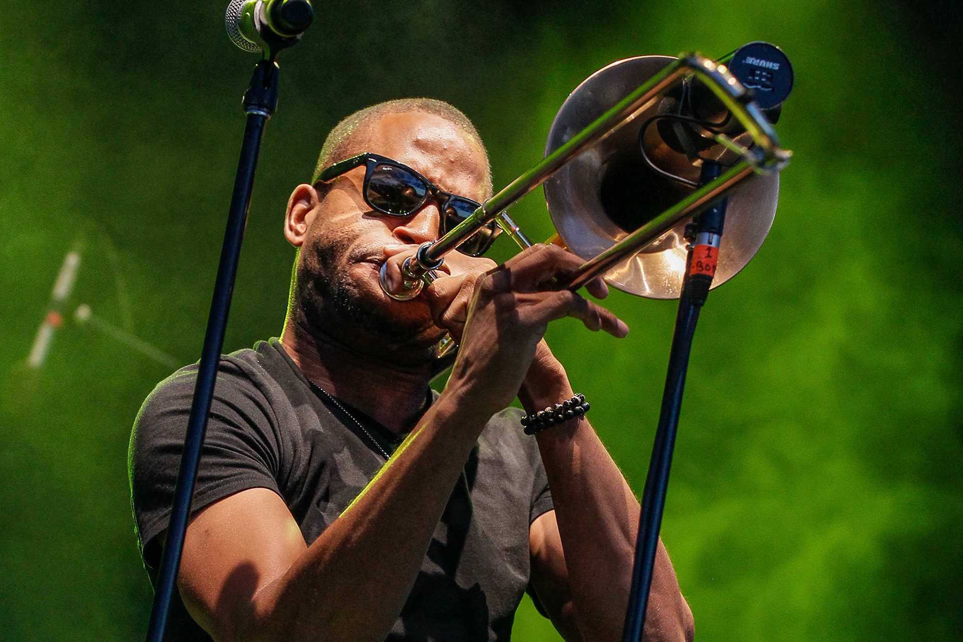 Trombone Shorty perfoms live at the RBC Bluesfest in Ottawa on Wednesday, July 9, 2014. The RBC Bluesfest is ranked as one of the most successful music events in North America. ~ RBC Bluesfest Press Images PHOTO/Mark Horton