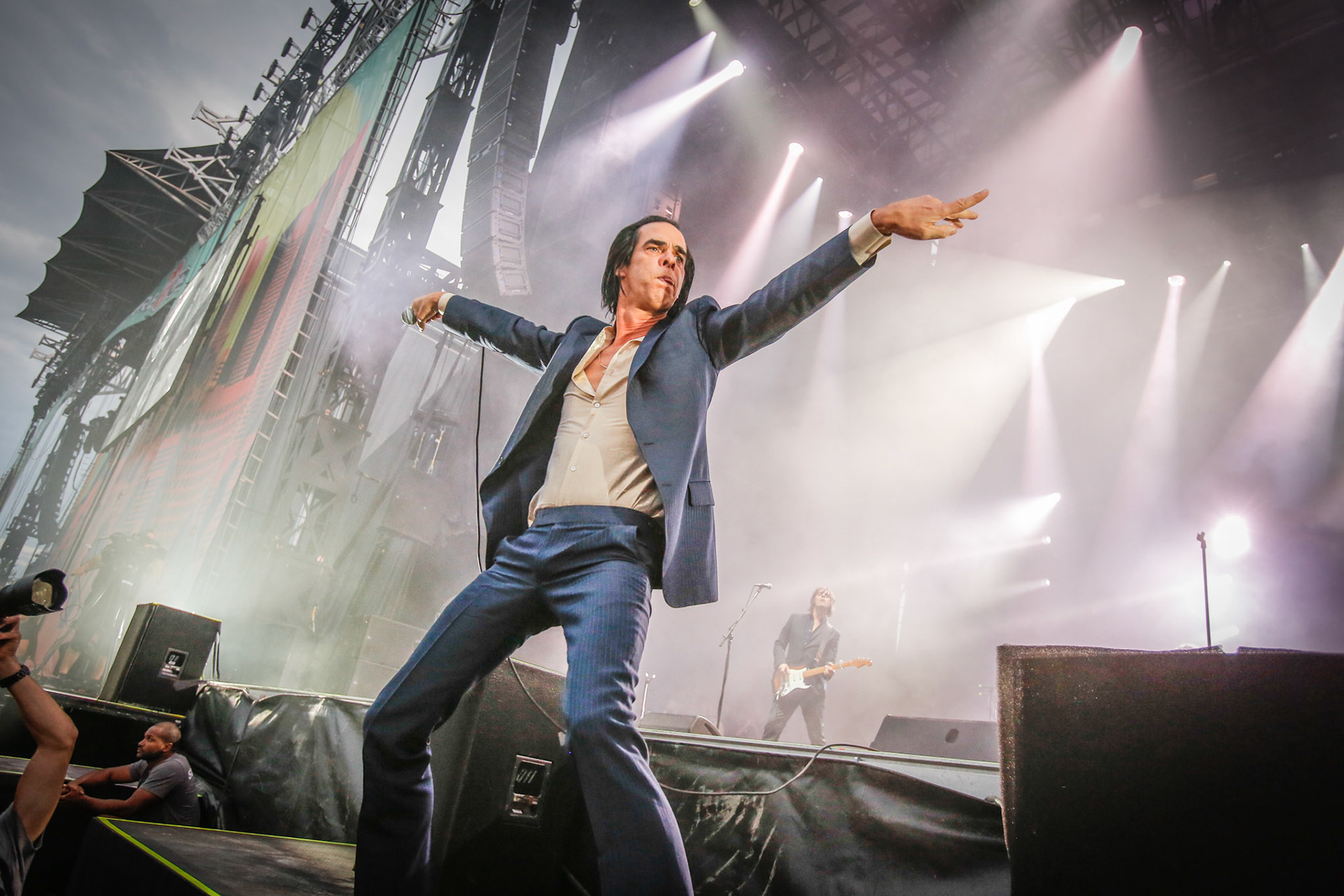 Nick Cave and the Bad Seeds performs on Day 2 of the Osheaga Music and Art Festival in Montreal, Quebec 2014/08/02