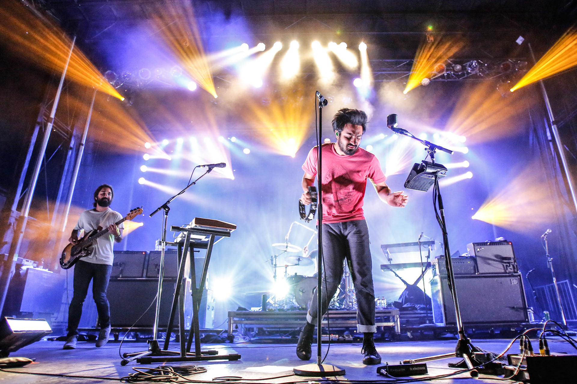 Young The Giant perfoms live at the RBC Bluesfest in Ottawa on Thursday, July 10, 2014. The RBC Bluesfest is ranked as one of the most successful music events in North America. ~ RBC Bluesfest Press Images PHOTO/Mark Horton