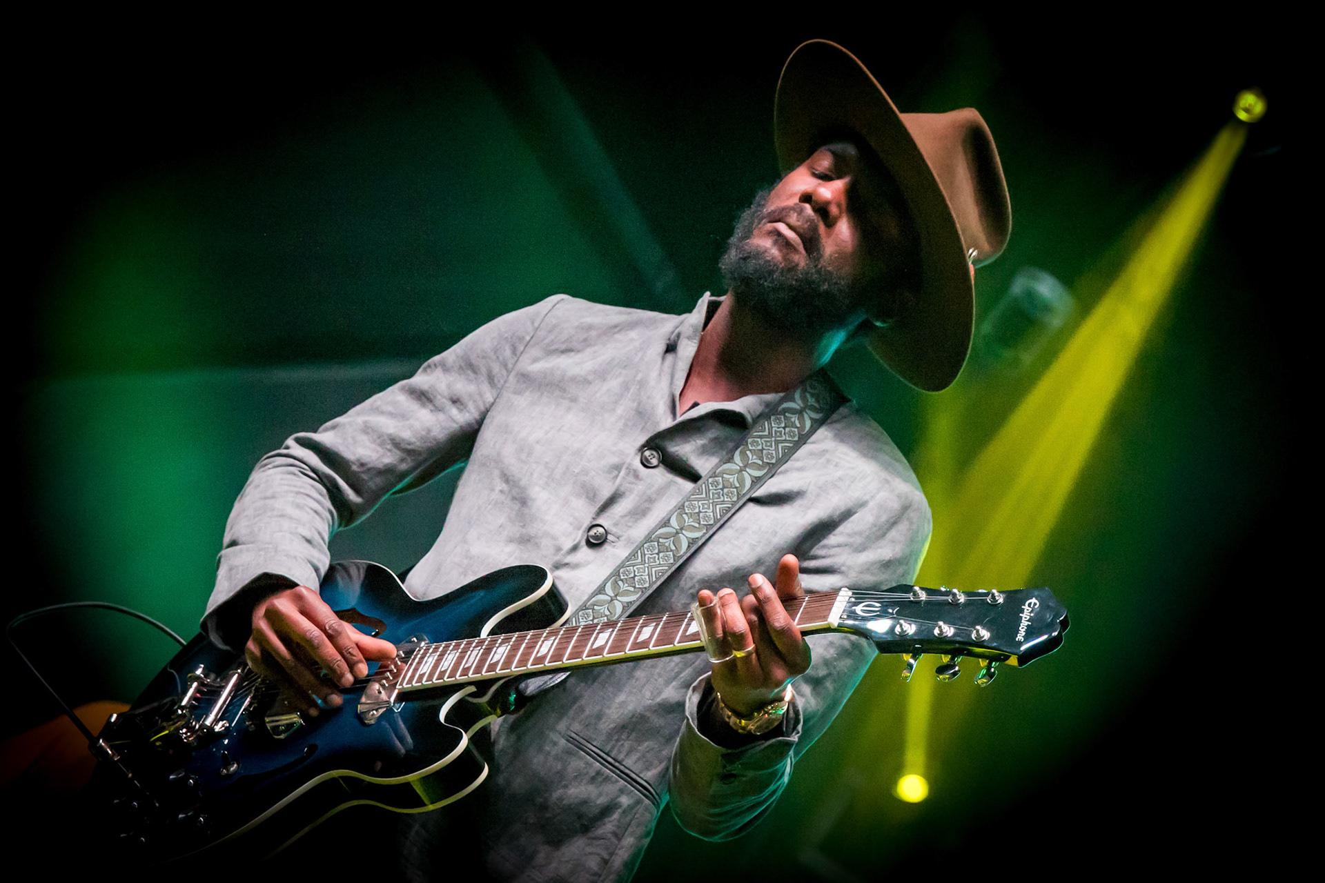 Gary Clark Jr. performs at the RBC Bluesfest in Ottawa on Wednesday, July 12, 2017. The RBC Bluesfest is ranked by Billboard as one of the most successful music events in North America. ~ RBC Bluesfest Press Images  PHOTO/Mark Horton