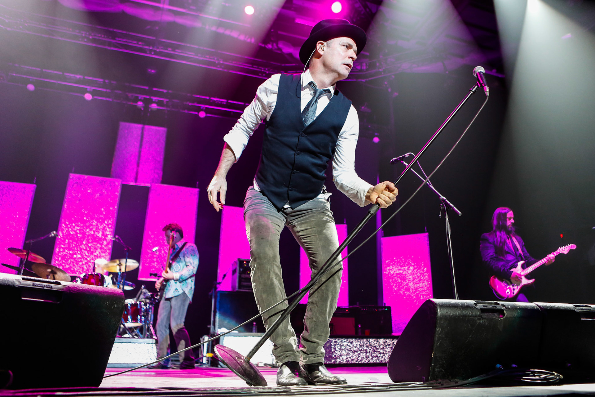 KINGSTON, ON - FEBRUARY 4: The Tragically Hip perform live at the K-Rock Centre February 4, 2013 in Kingston, Ontario. © Mark Horton / Retna Ltd.