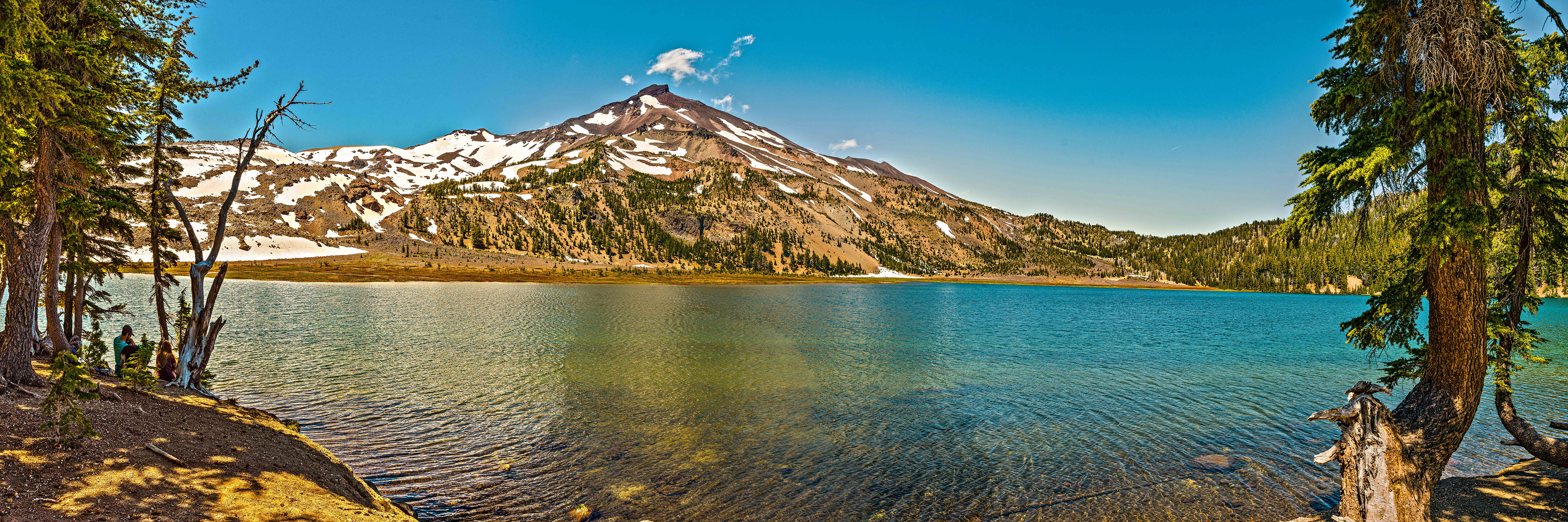 Green Lakes looking at South Sister in the Three Sisters Wilderness.