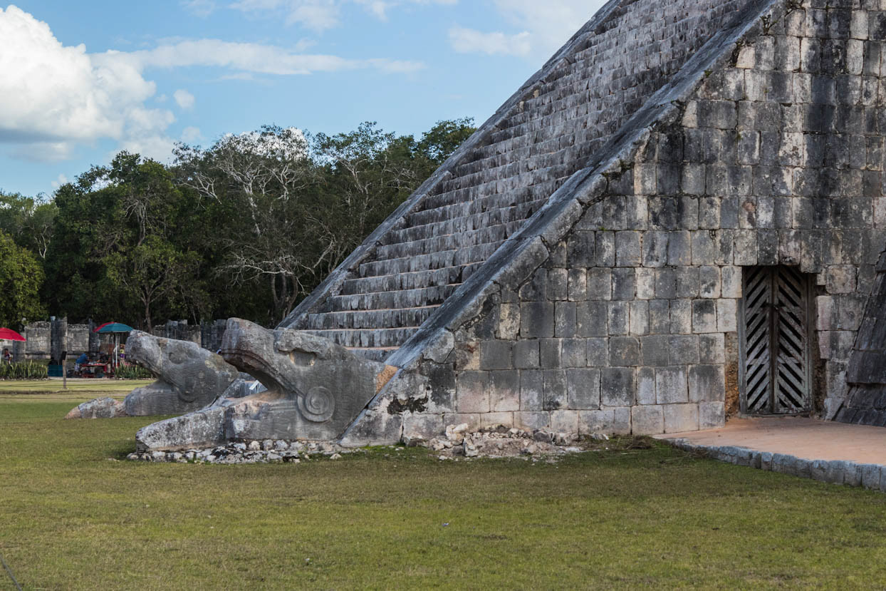 Serpents on Pyramid of Chichen Itza