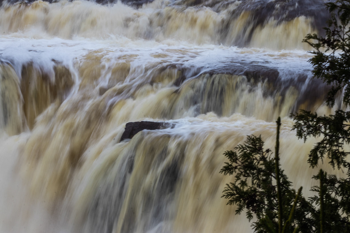 Close-up of Lepreau Falls, New Brunswick