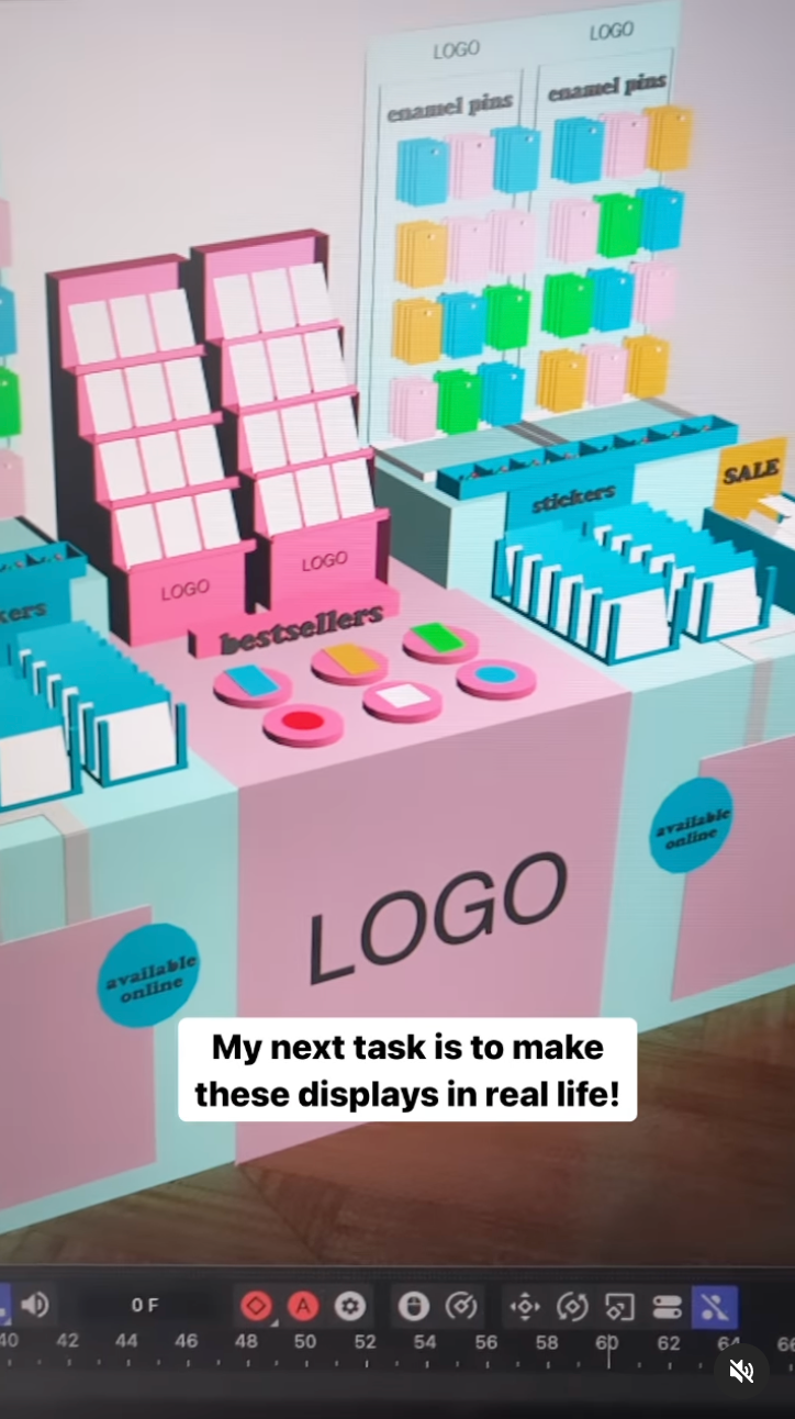 see this being designed in 3D on Instagram
