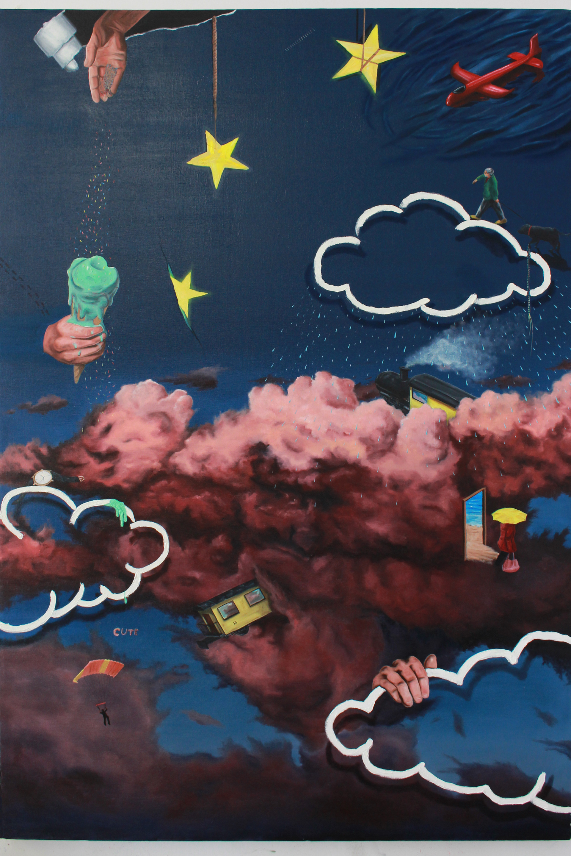 "Dry Rain" 36" x 60" 2021 oil on canvas