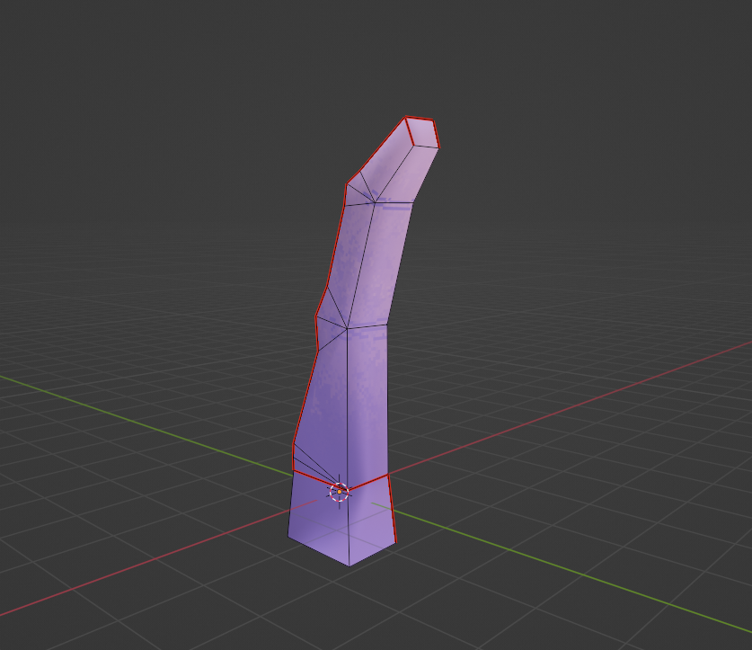 Finger Wireframe w/texture.