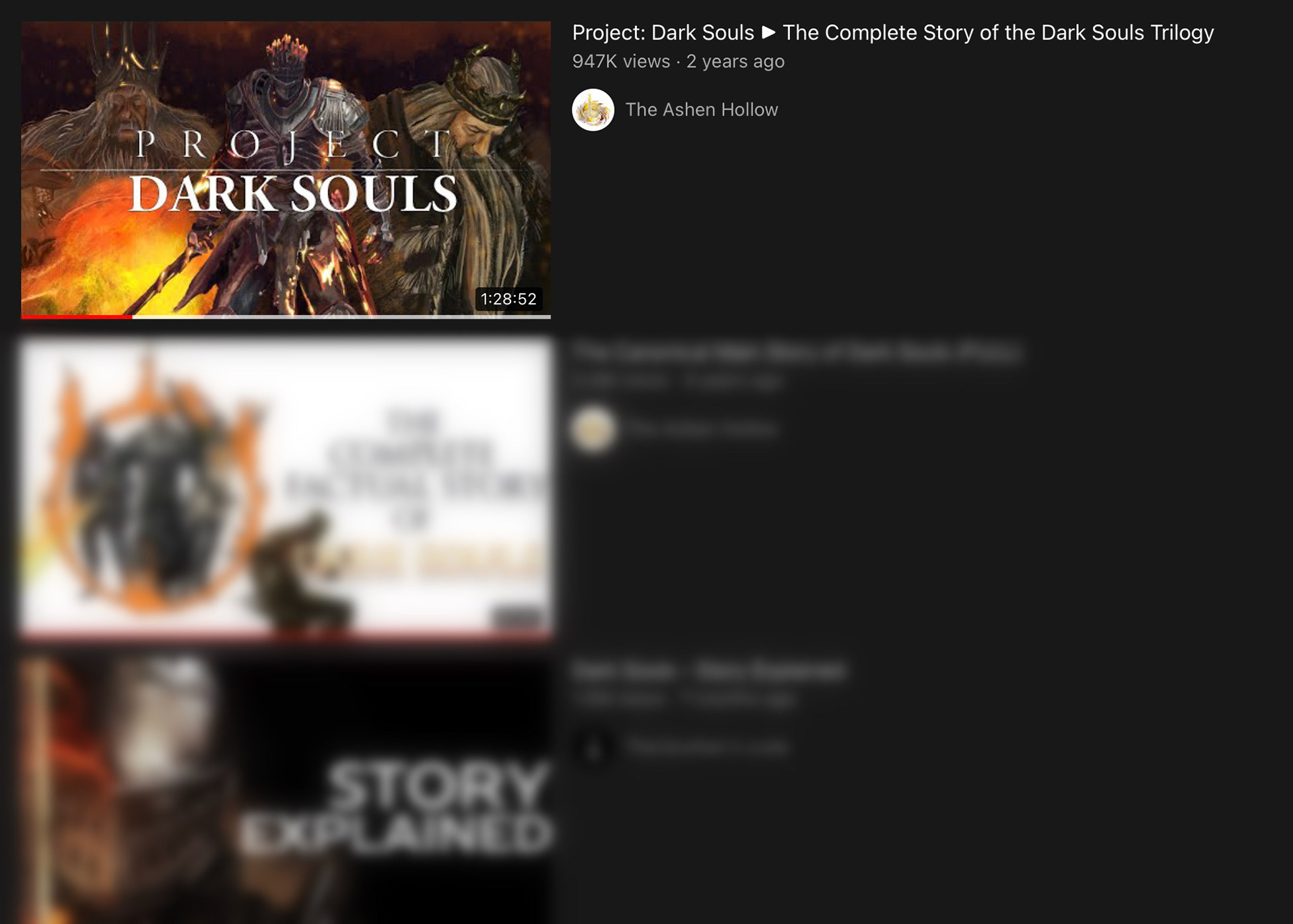 Project Dark Souls Thumbnail, Published on Youtube