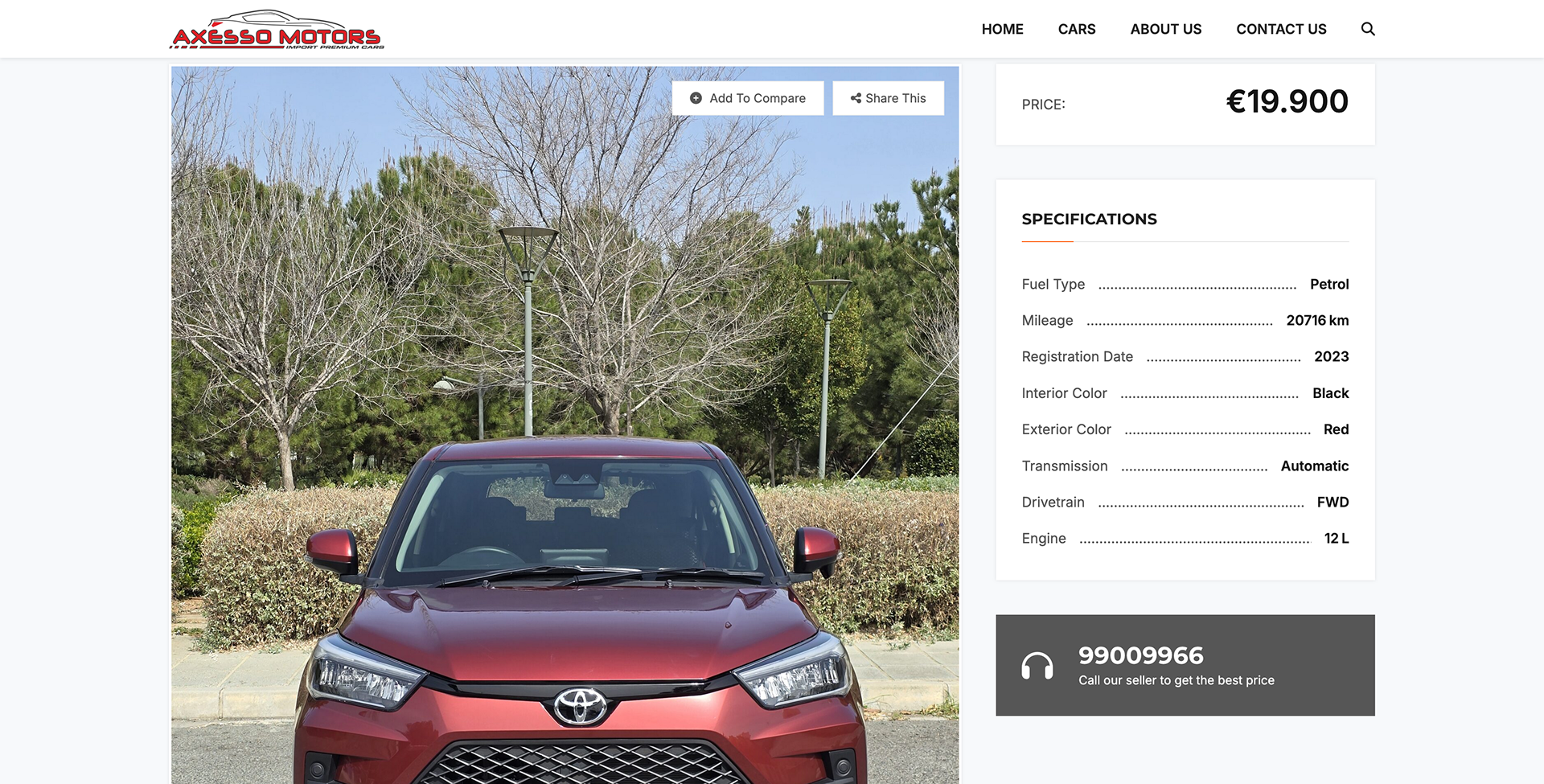 Car Details Page