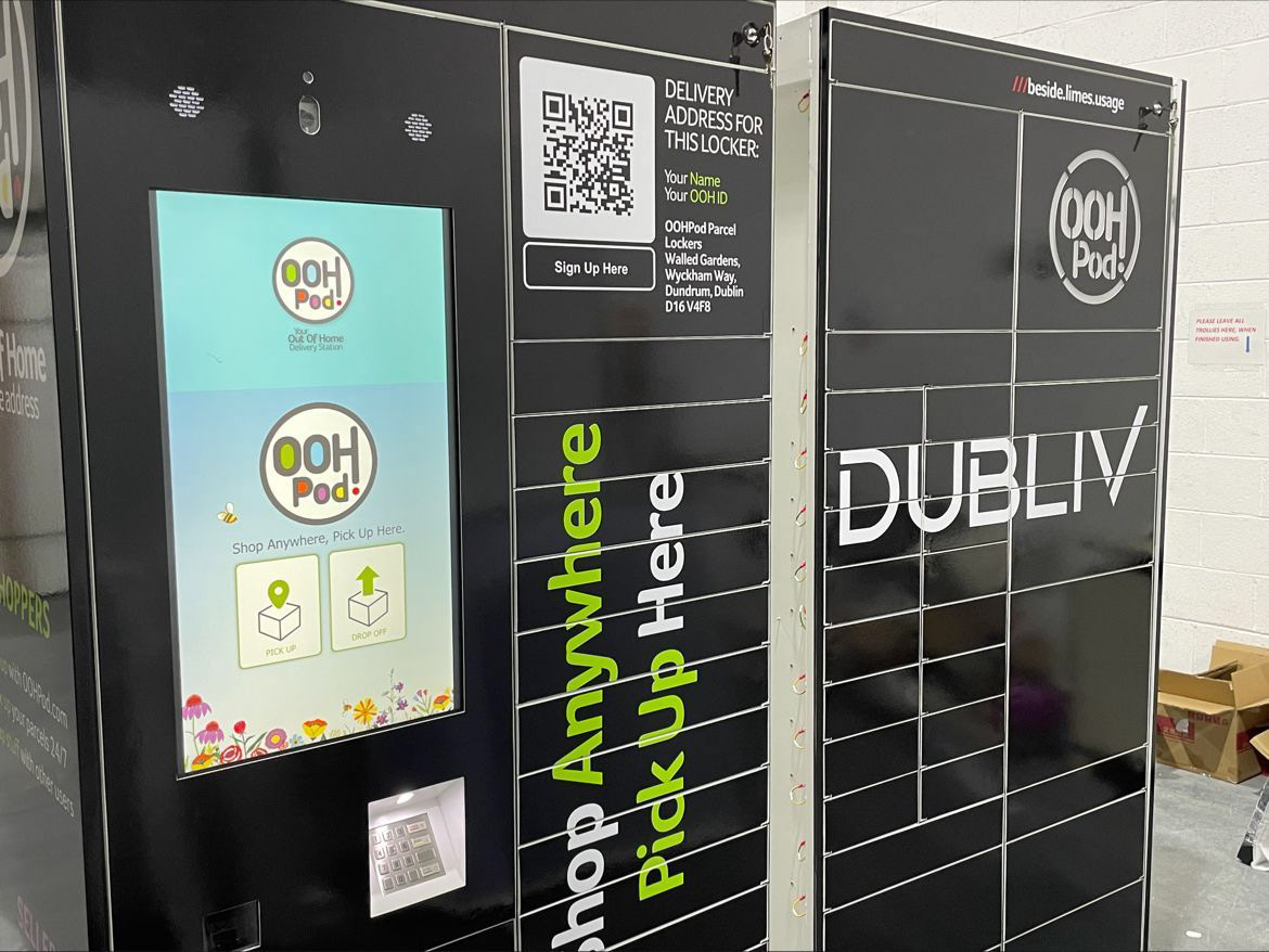 OOH self service parcel lockers