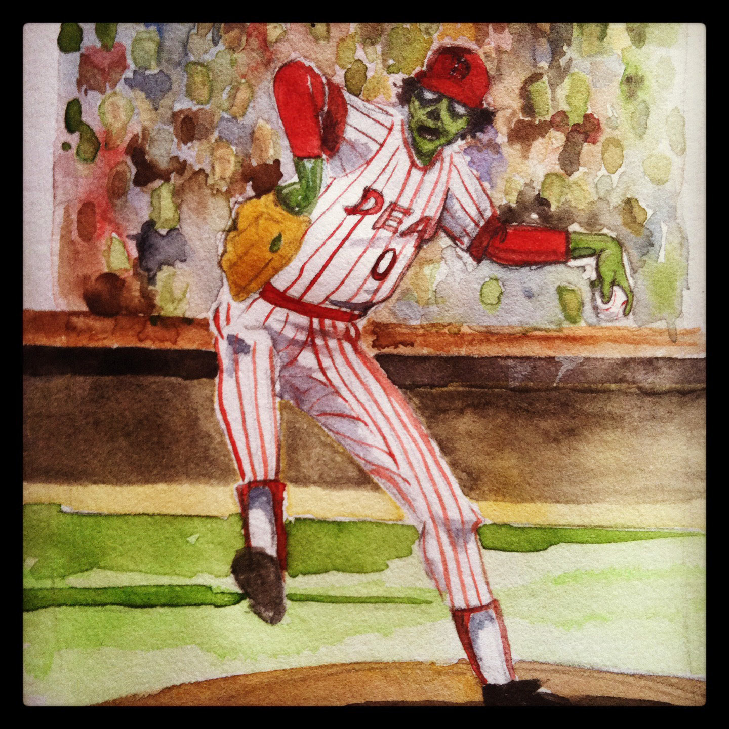 Zombie Baseball Player