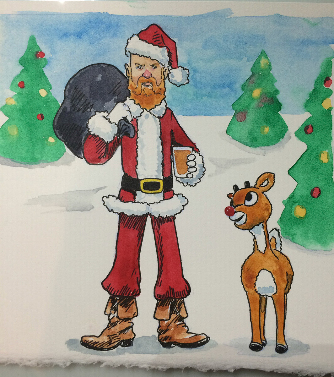 R &amp; B Santa Selfie