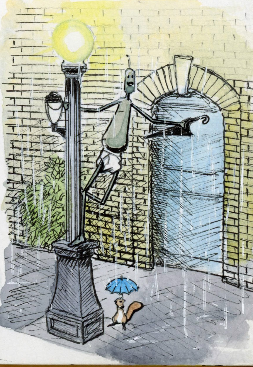 Lost Robot Singin in the Rain