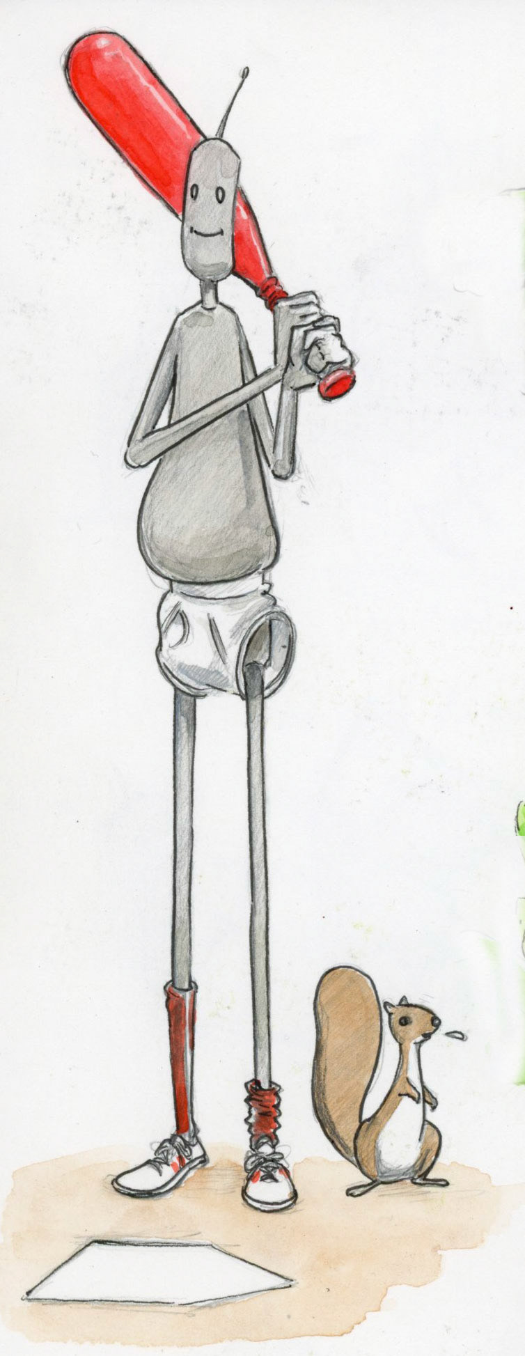 Lost Robot Baseball Bat