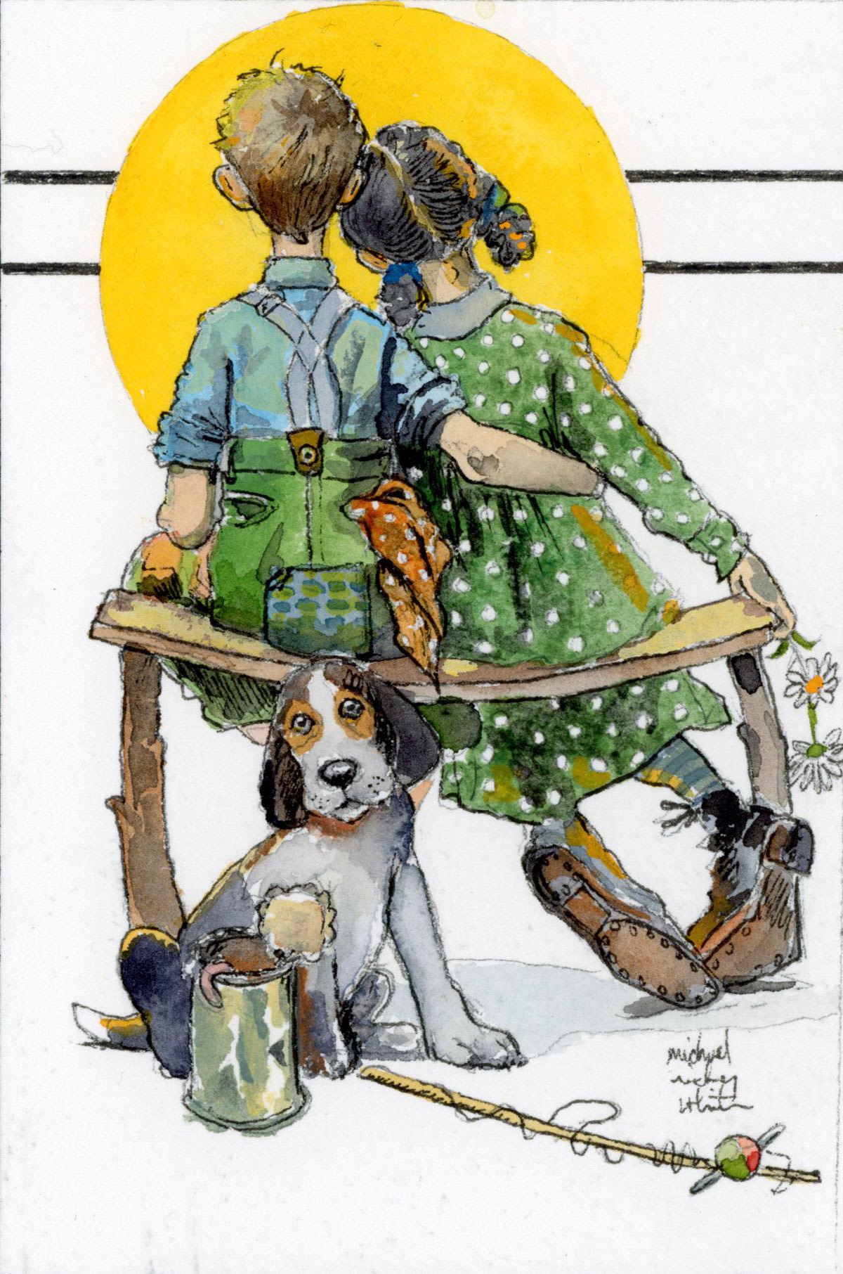 Rockwell Lovers Card