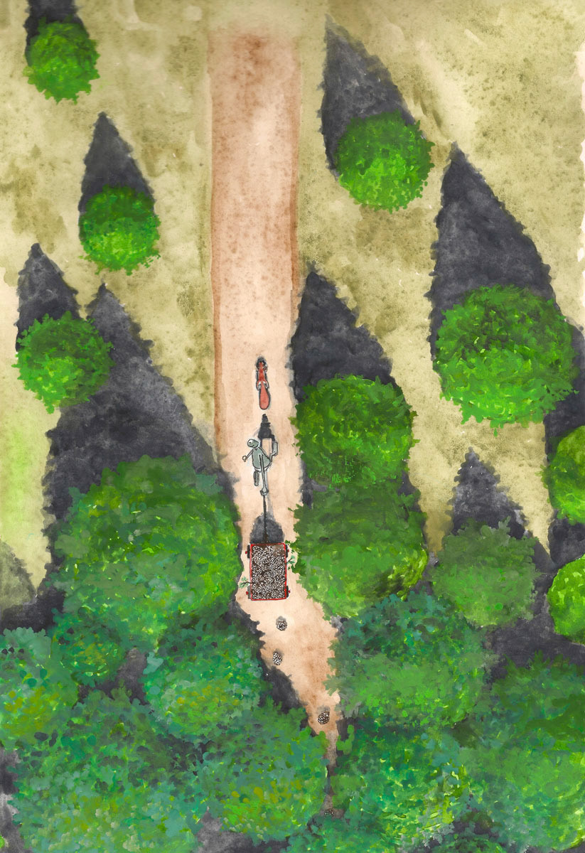 Lost Robot &amp; the Wagon of Pinecones