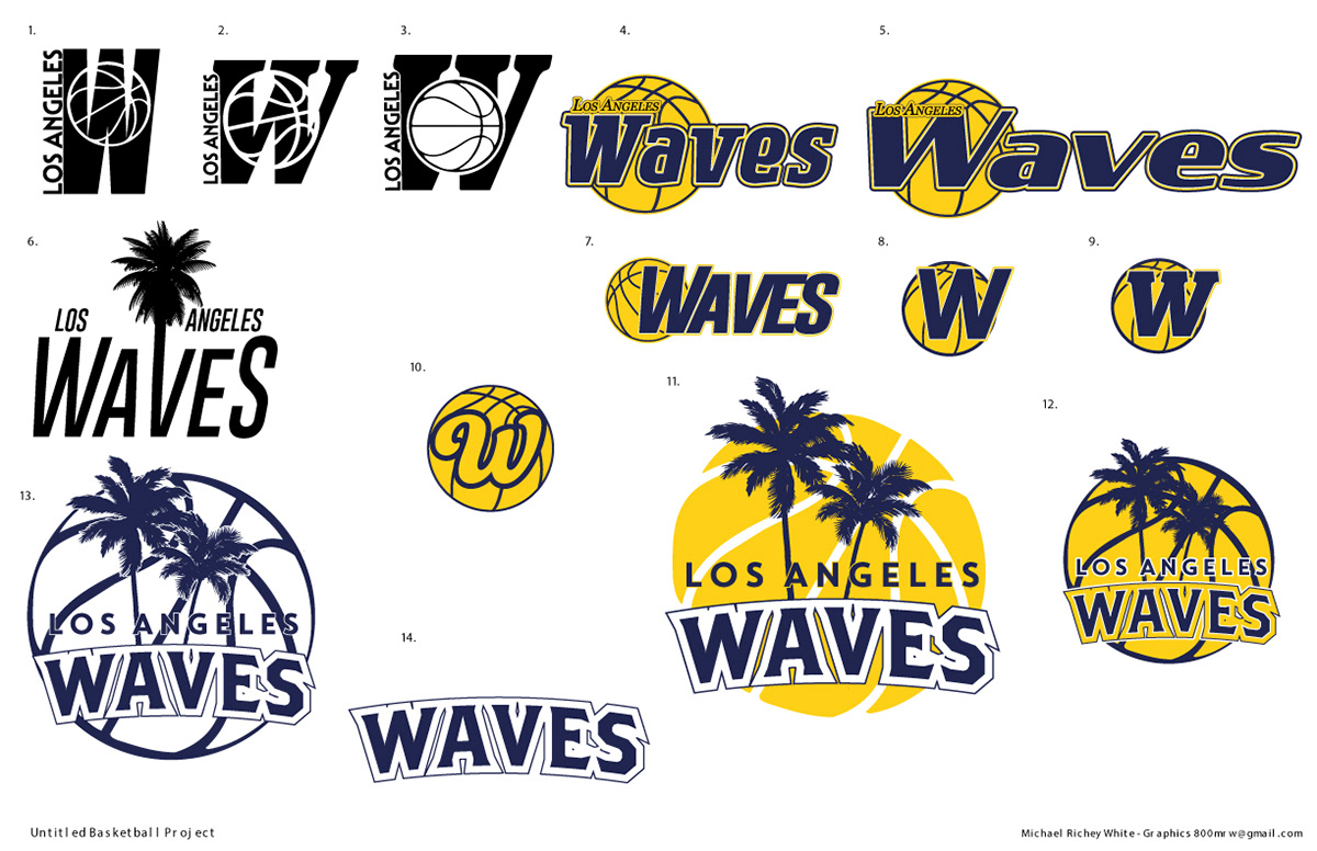 Early Waves Logo Versions