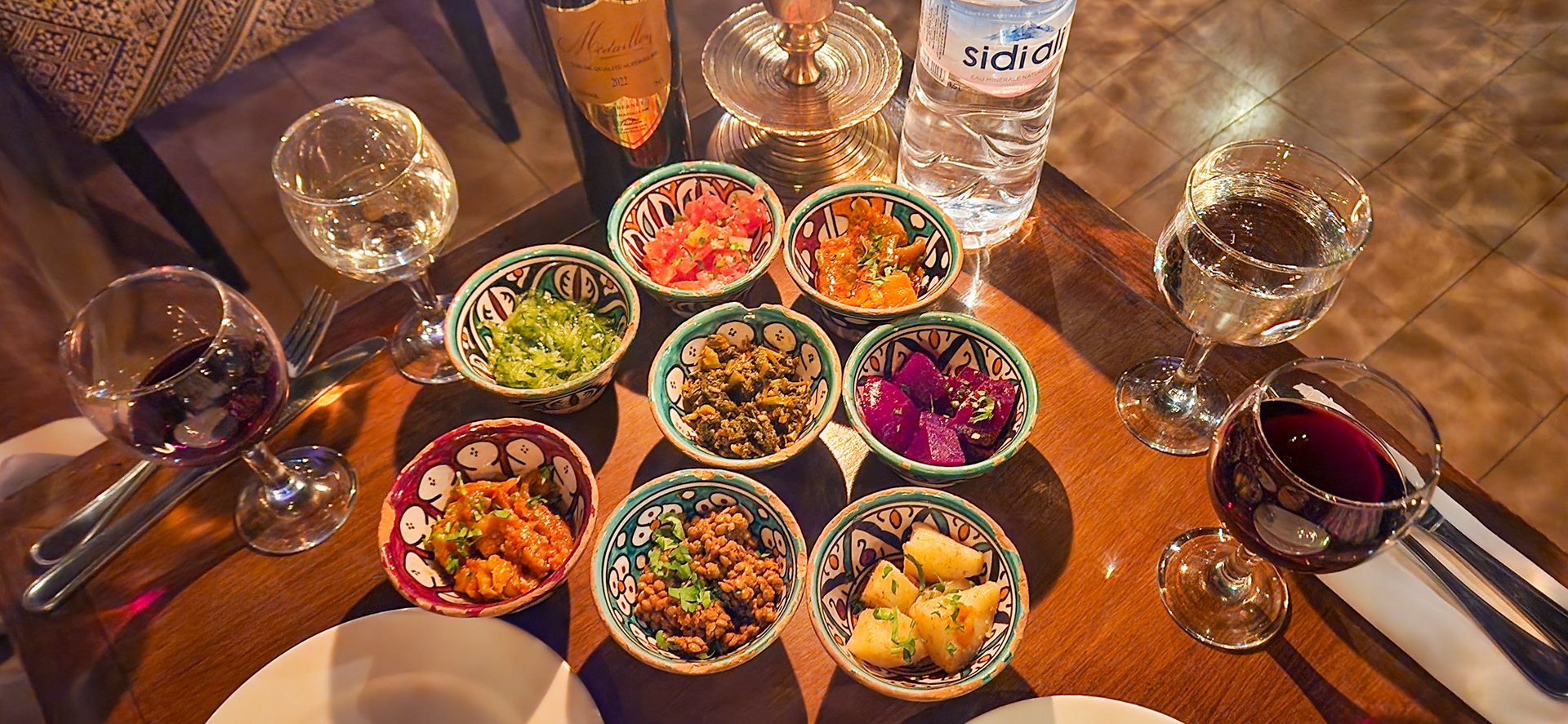 Traditional Moroccan Salads, Marrakech Morocco