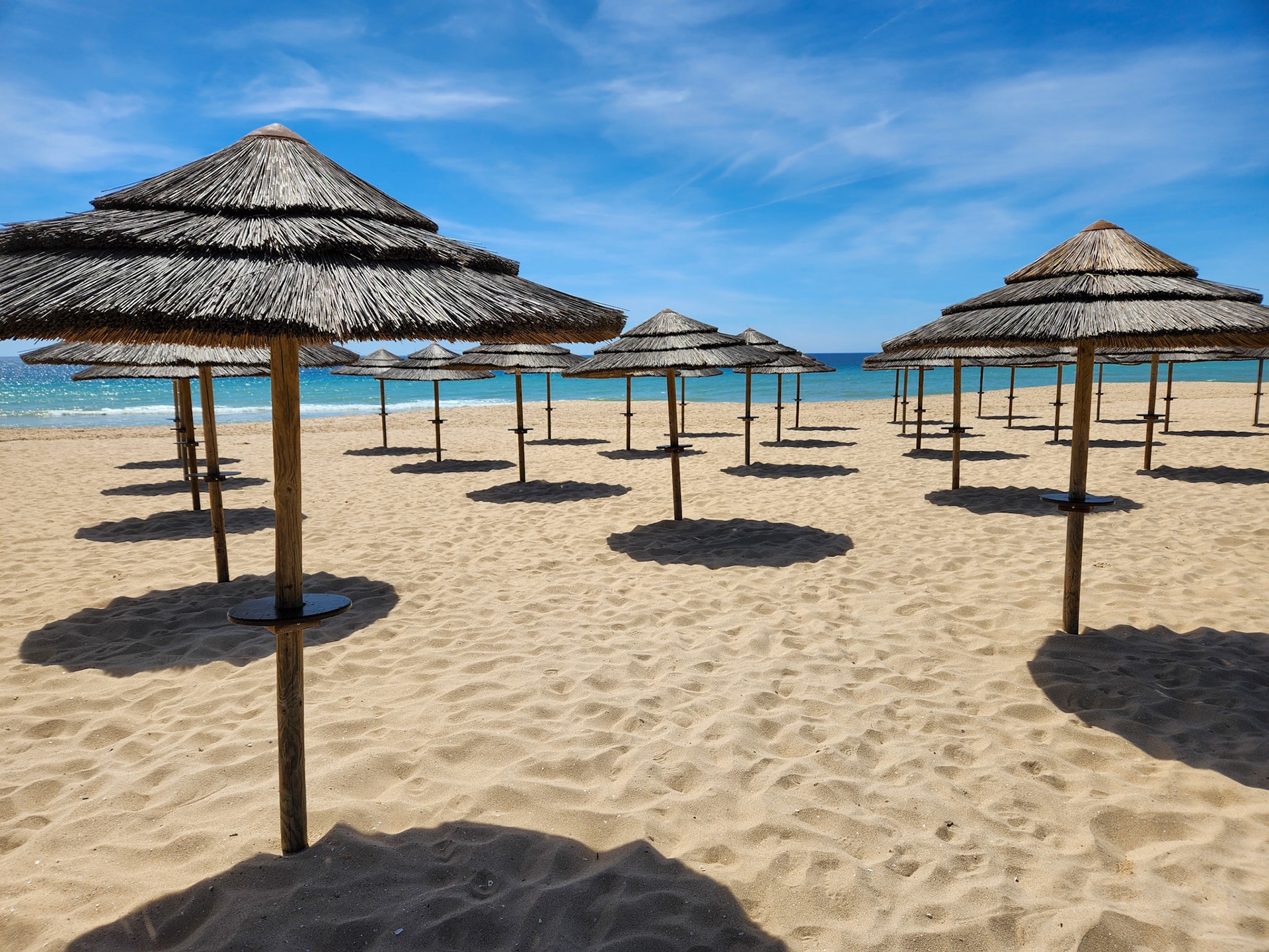 Alvor beach in winter, Alvor Portugal