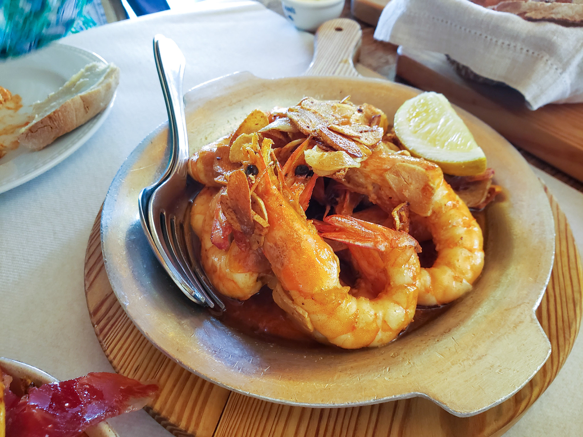 Camarao frito @ Cais da Estacio, Sines Portugal