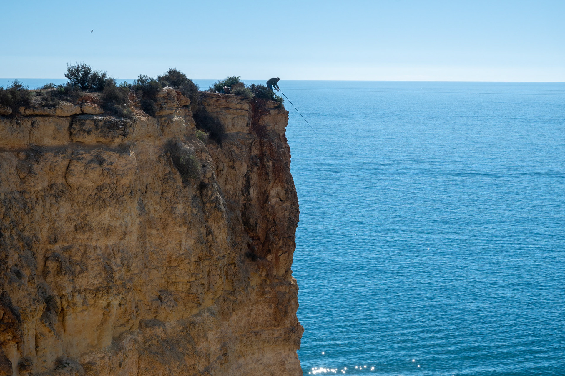Cliff Top Fishing, Algarve Portugal