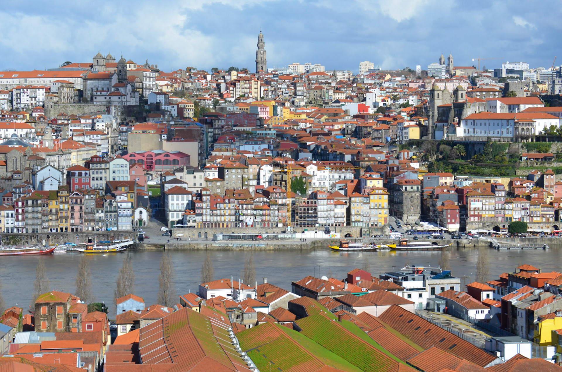Porto Riverfront from Guia side, Porto Portugal