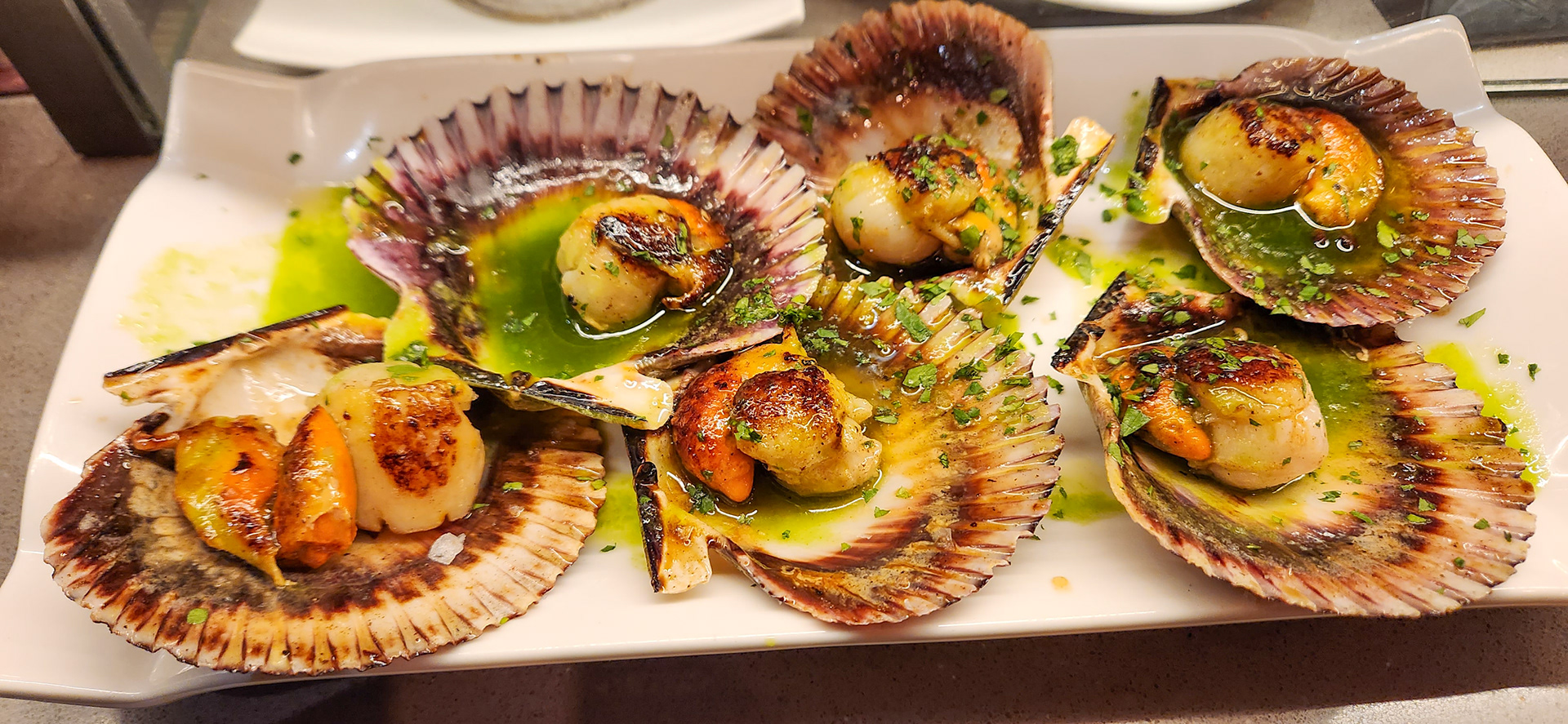 Scallop Pintxos, Bar Mendi Berri, Gros-San Sebastian, Spain