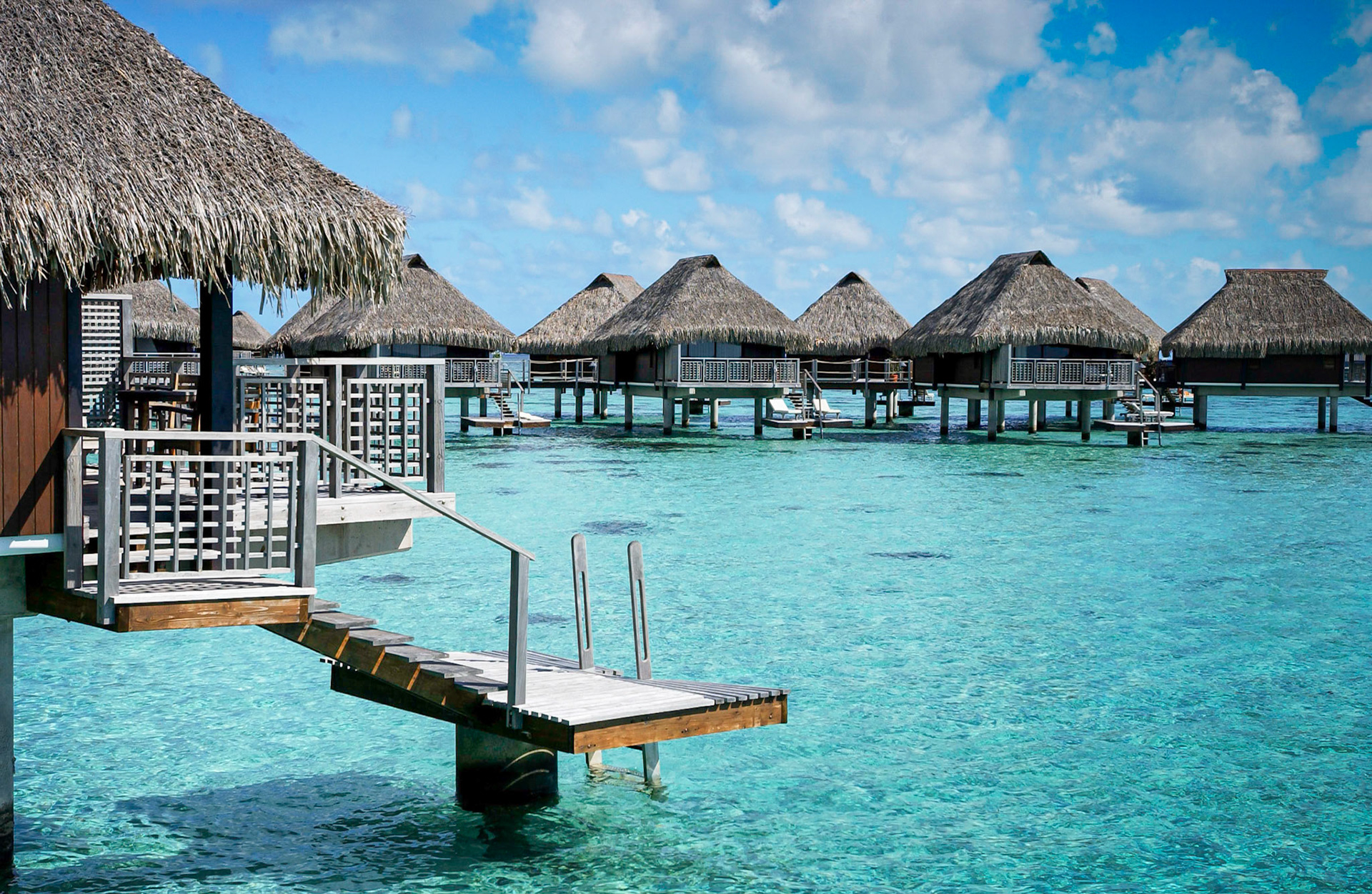 Overwater Bungalows - Bora Bora, Tahiti