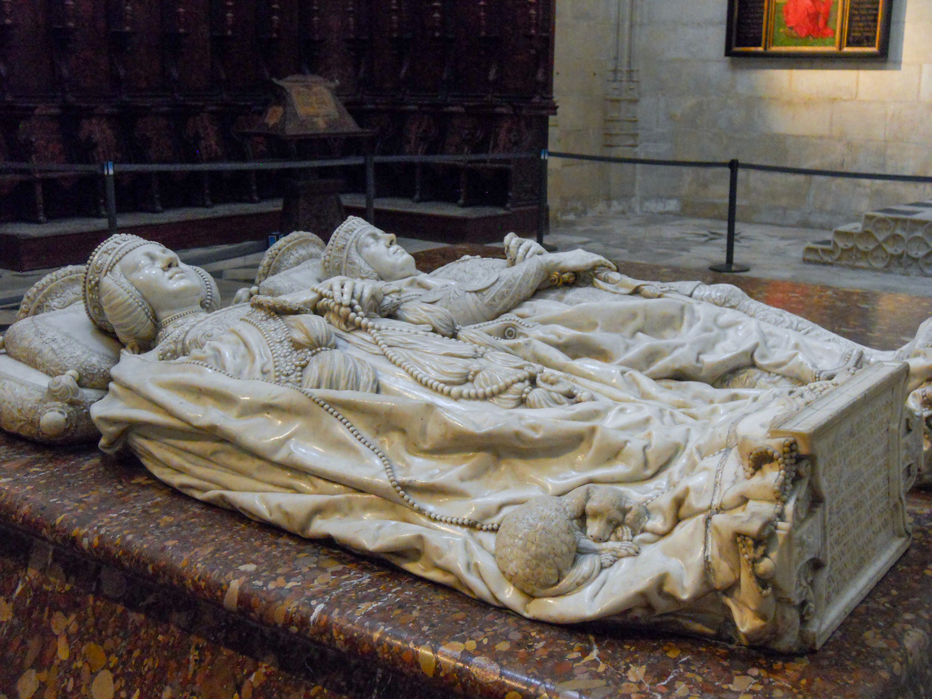 Tomb of El Cid and his wife, Doña Jimena, Burgos Cathedral Spain