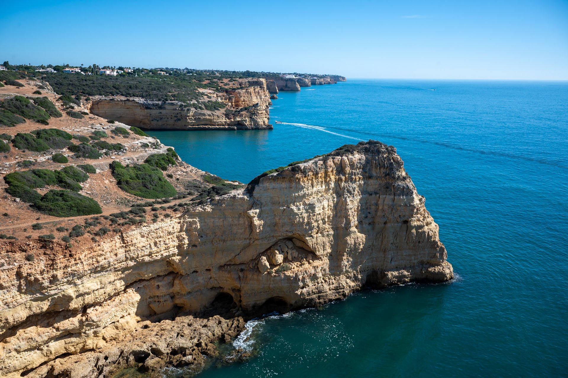 Cliffs near Portimao, Portugal