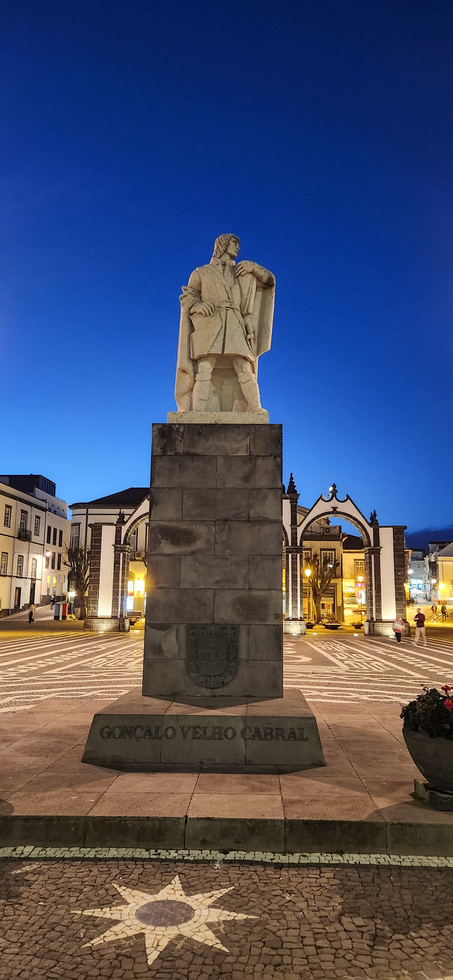 Statue of Gonçalo Velho Cabral, Ponta Delgada, Sao Miguel, Portugal