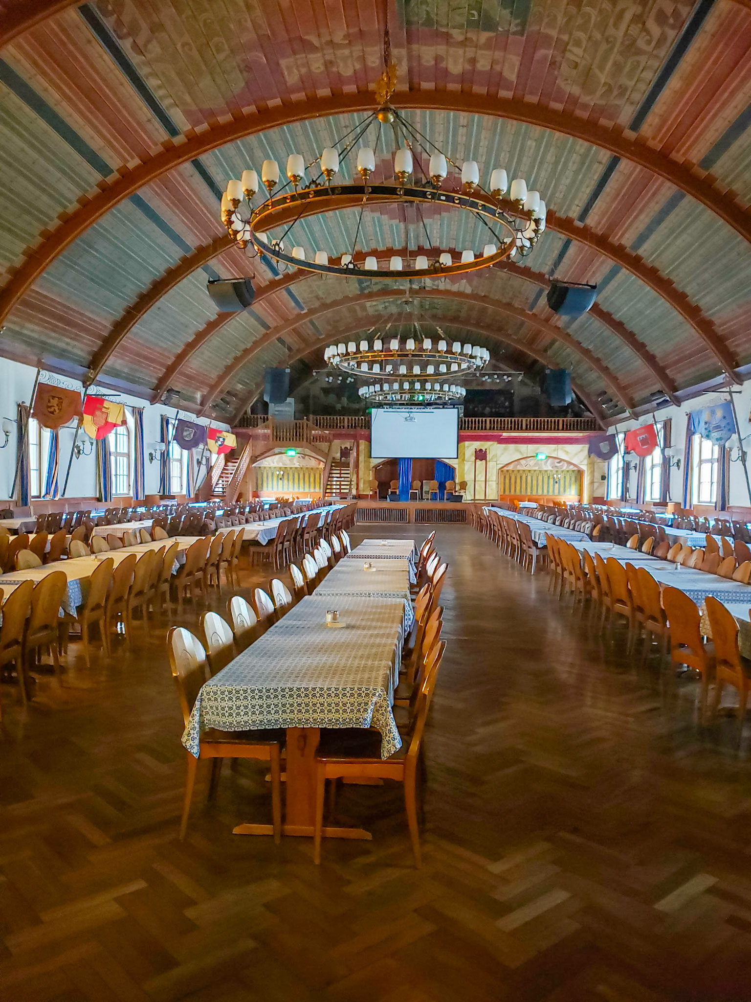 Hofbrauhas, 16th-century beer hall. In February 1920 Adolf Hitler and the National Socialists held their first meeting in the Festsaal (the Festival Room) on the third floor