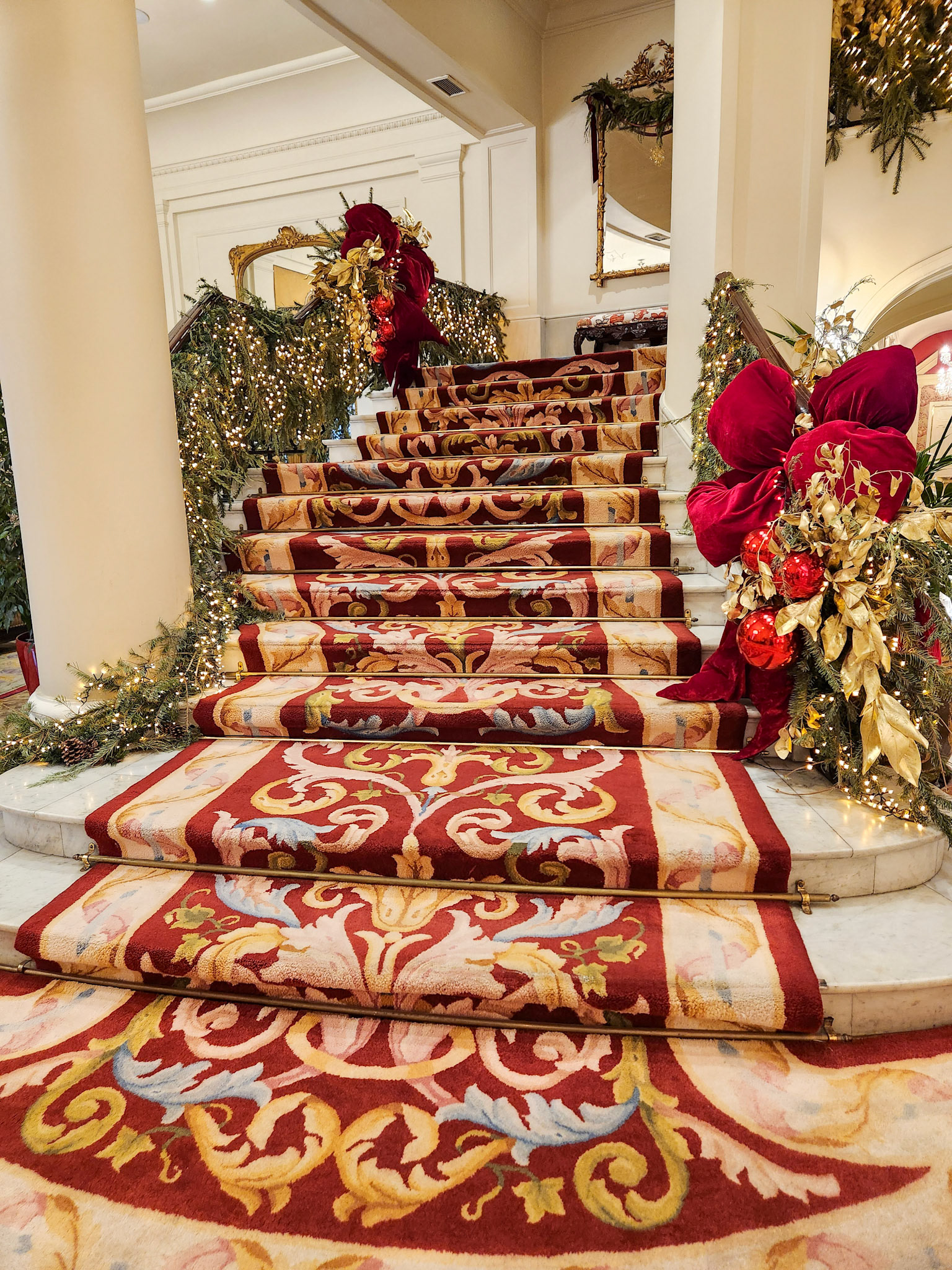 Staircase at the Hotel Carlton, Bilbao Spain
