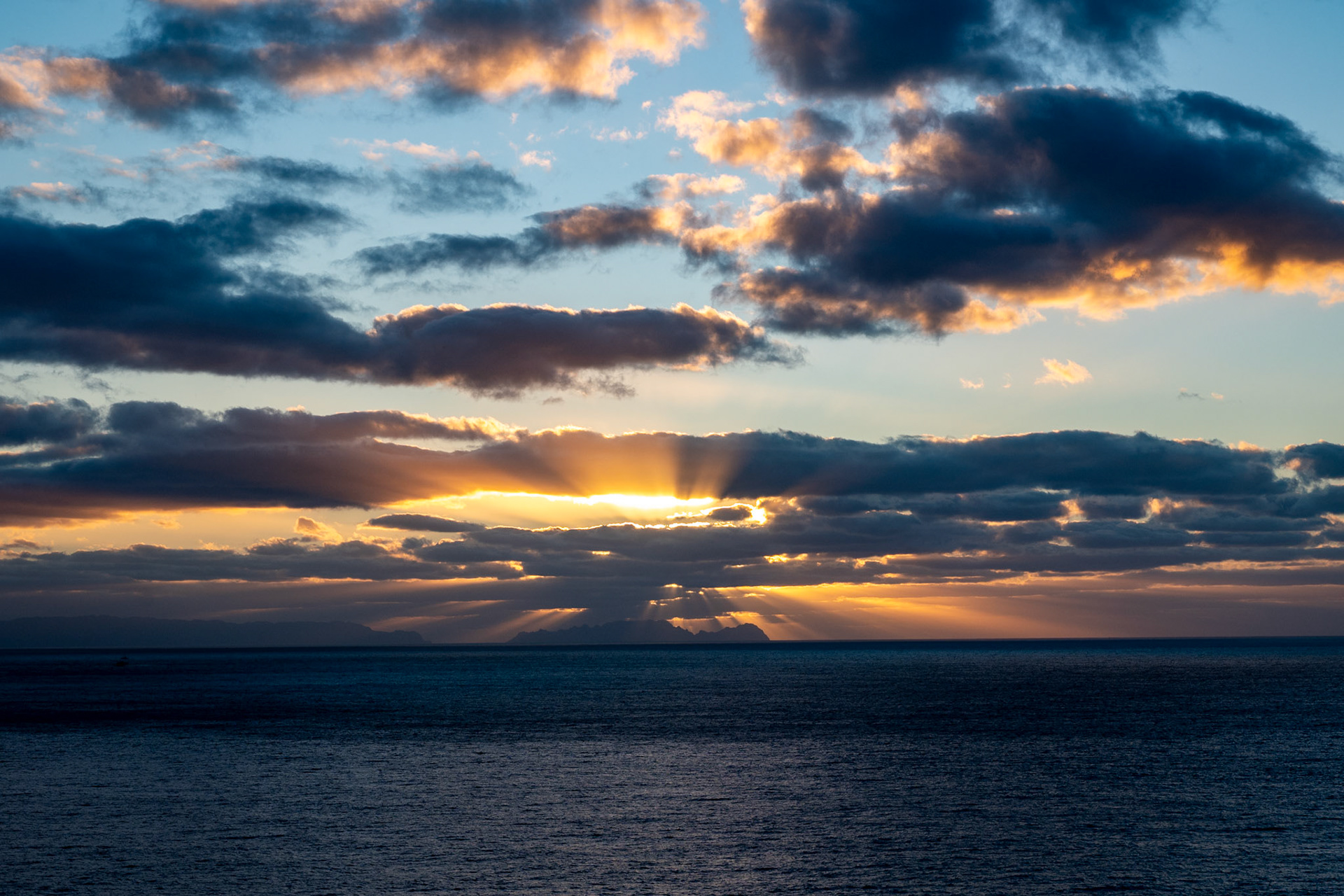 Sunrise over Islas Desertas, Madeira Portugal