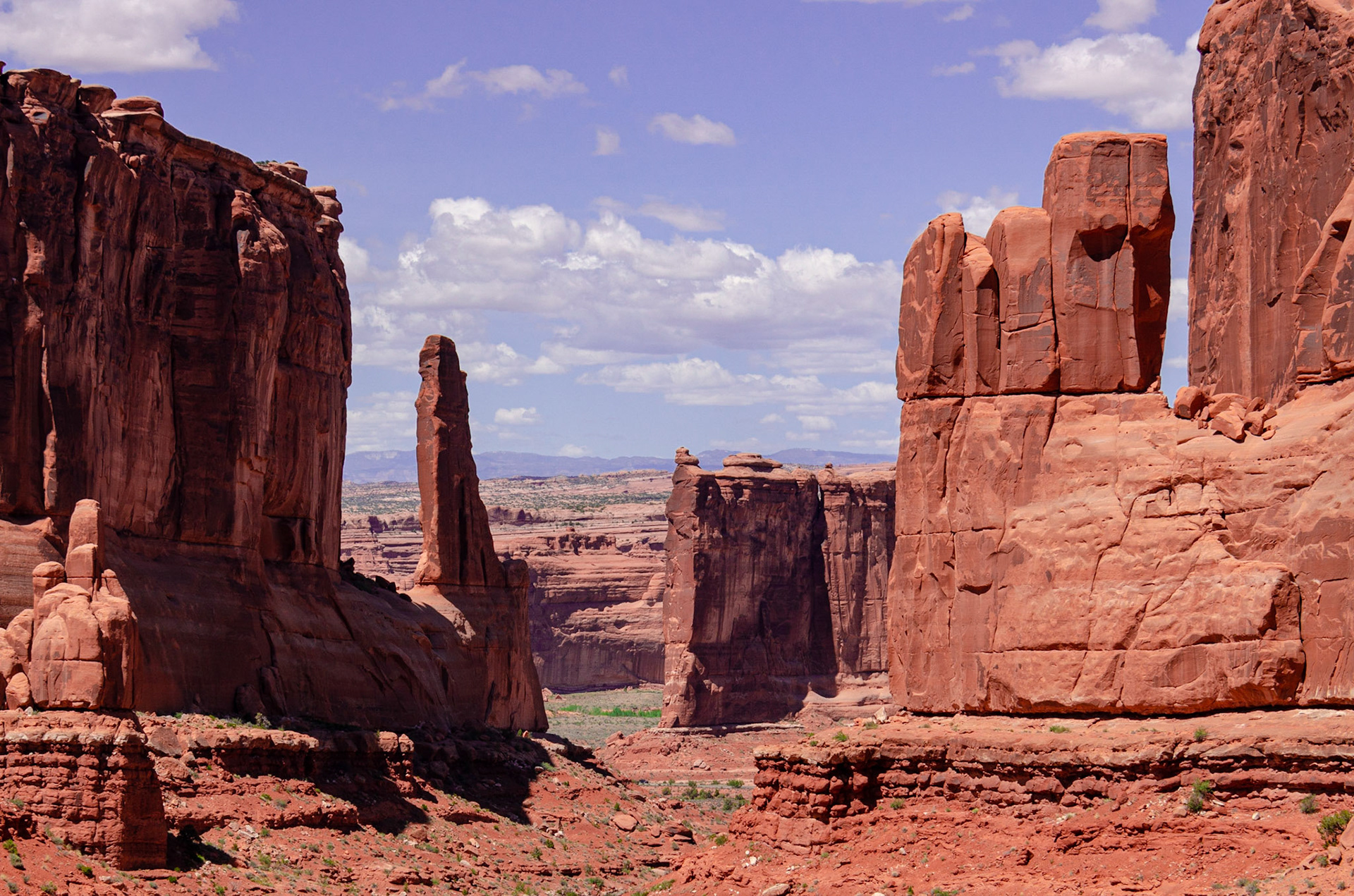 Park Avenue in Arches National Park - Moab, Utah