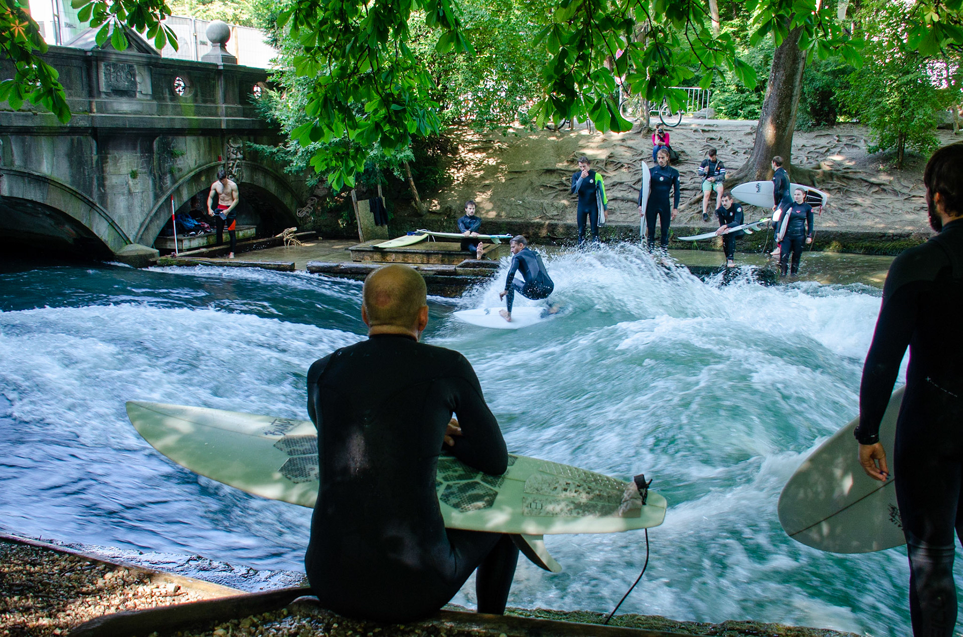 River Surfing @ English Park, Munich