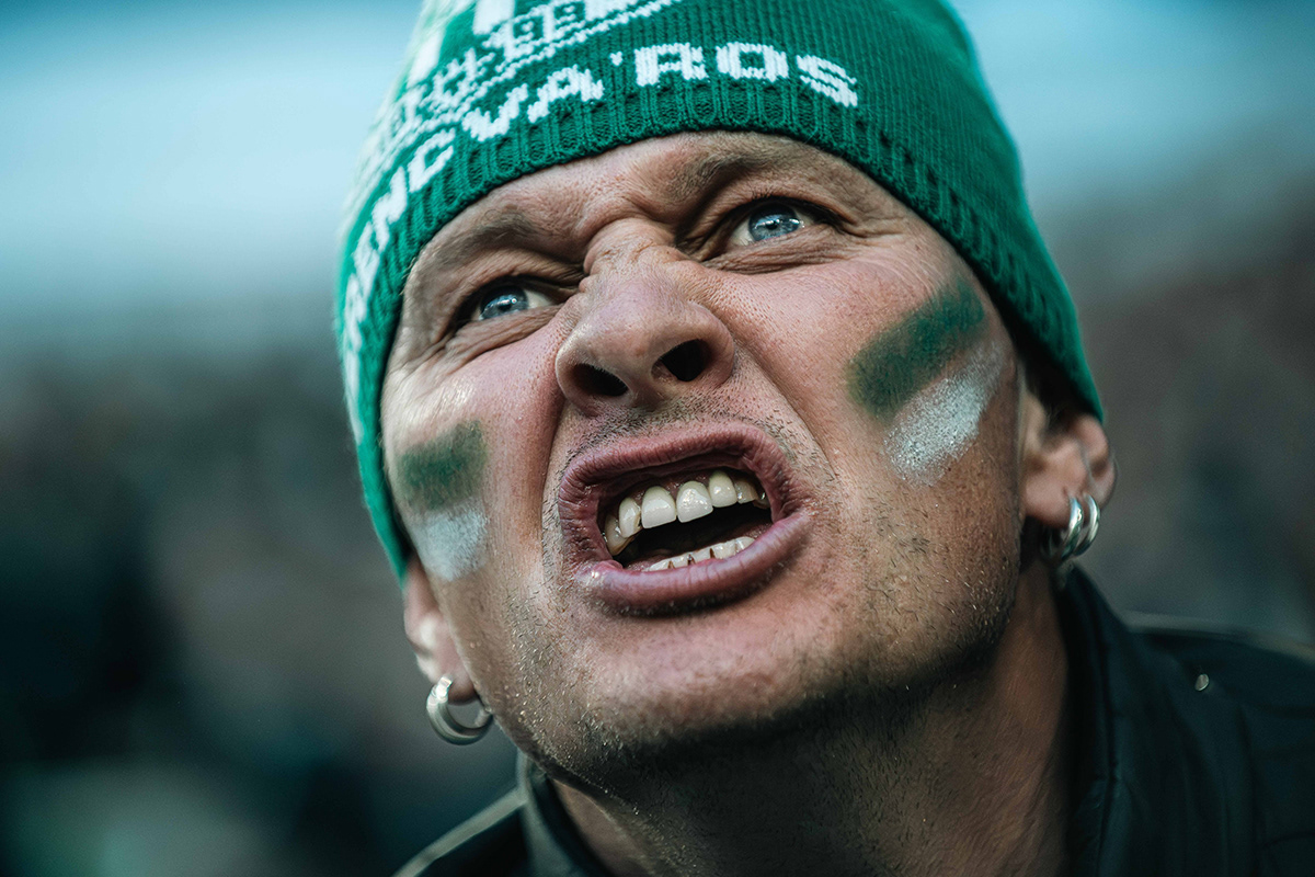 Unknown football fan