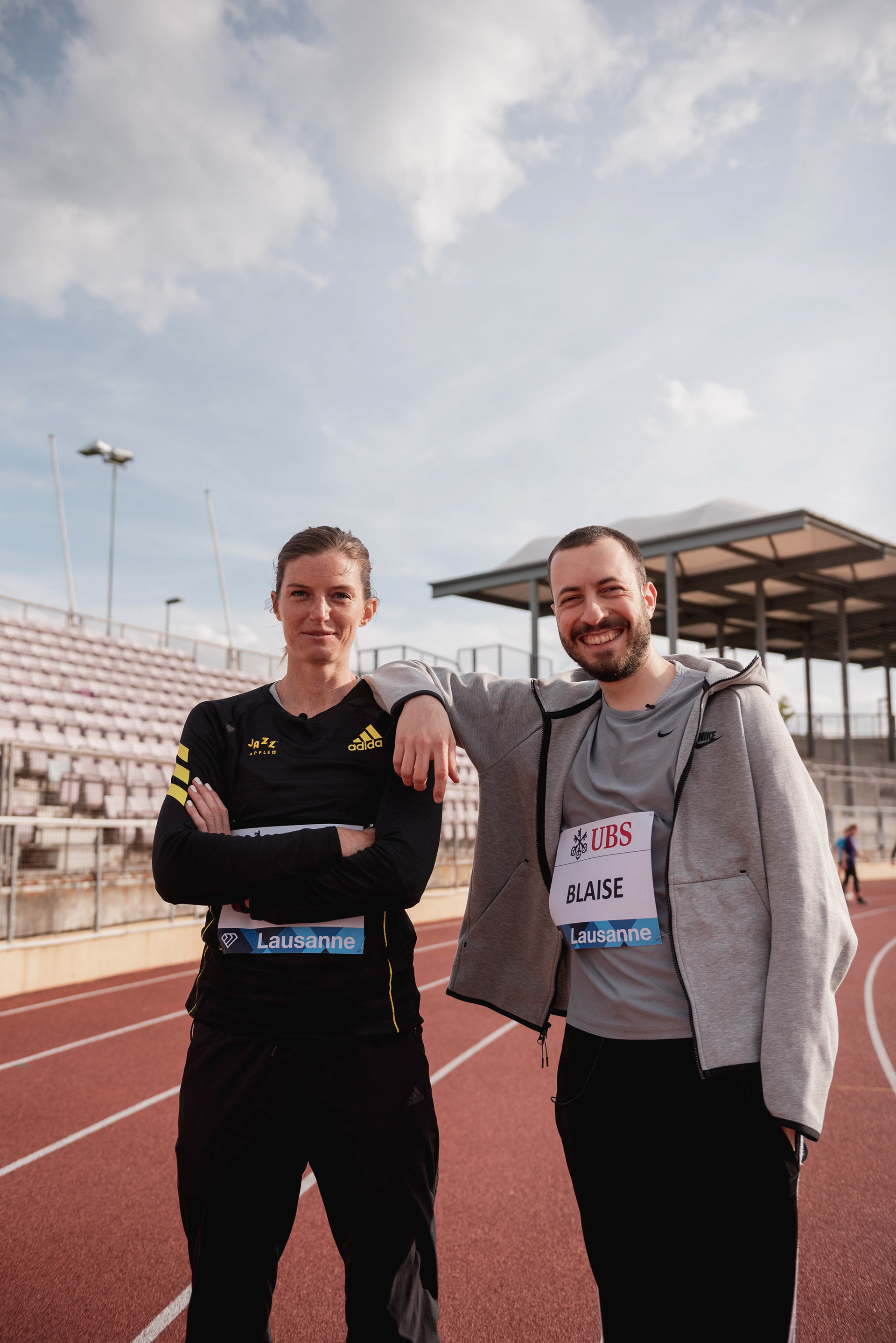 Lea Sprunger (Swiss track and field athlete) & Blaise Berlinger (Swiss humorist)