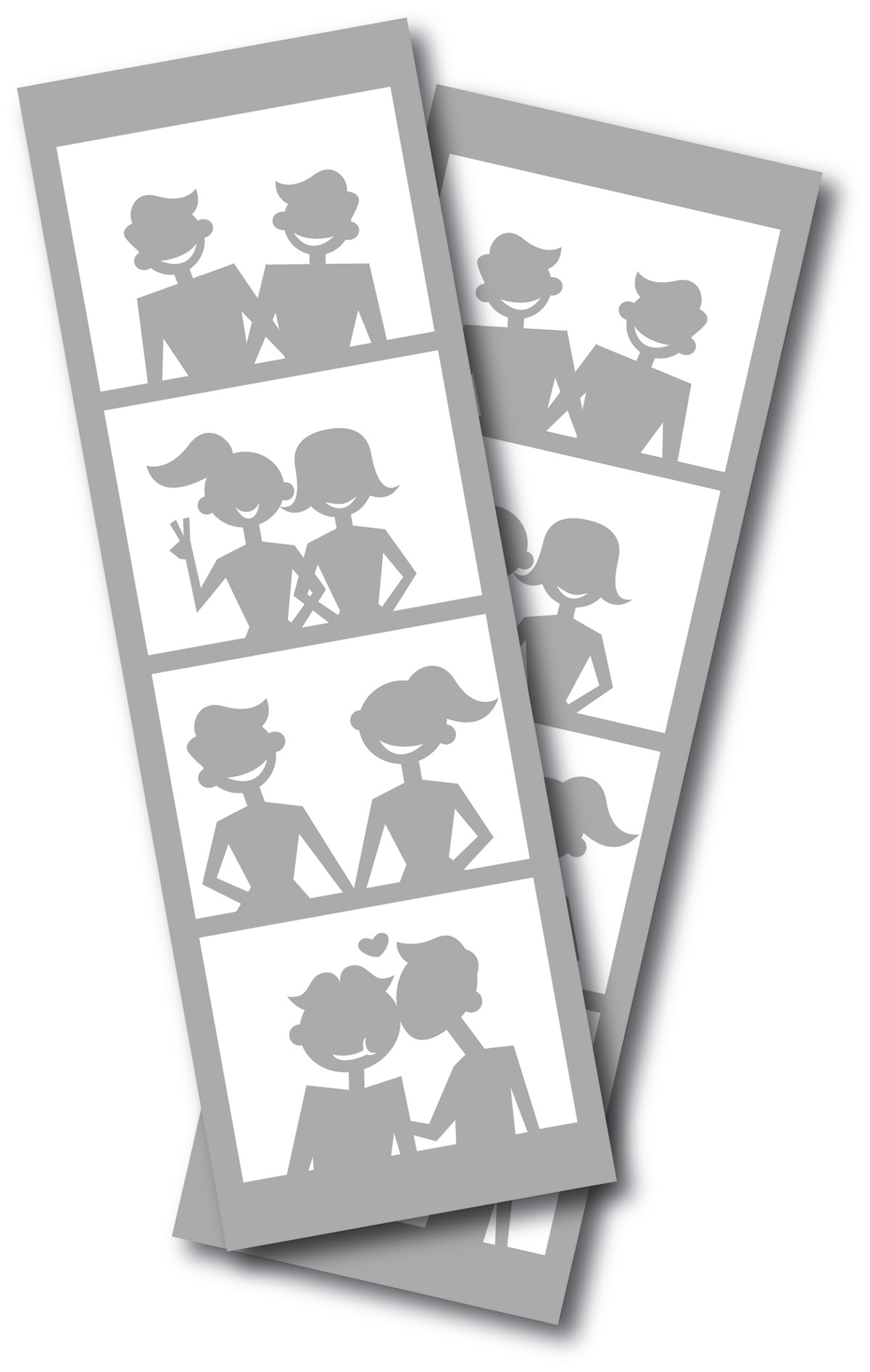 Queer Prom Photo Strip Illustration