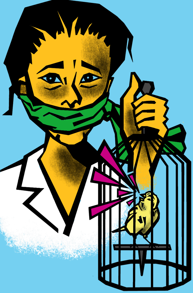 "Don't Silence the Scientists": digital artwork made for Scientists for Extinction Rebellion