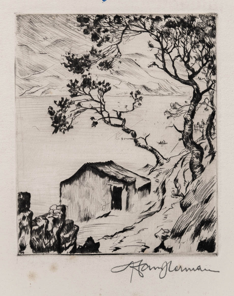 Ragusa (1931) Gravură cu acul 26.05x17 cm