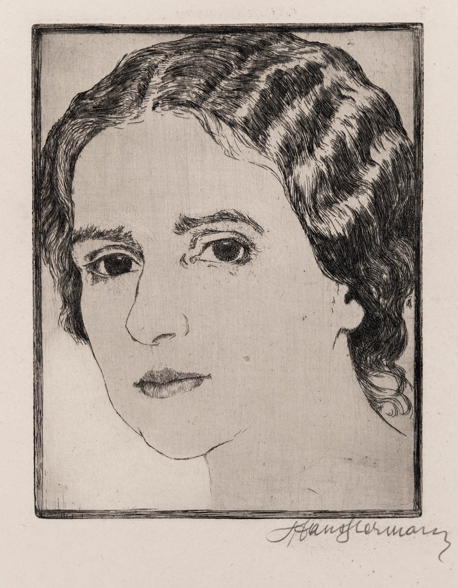 Soția mea (1922) Acvaforte 13x17 cm